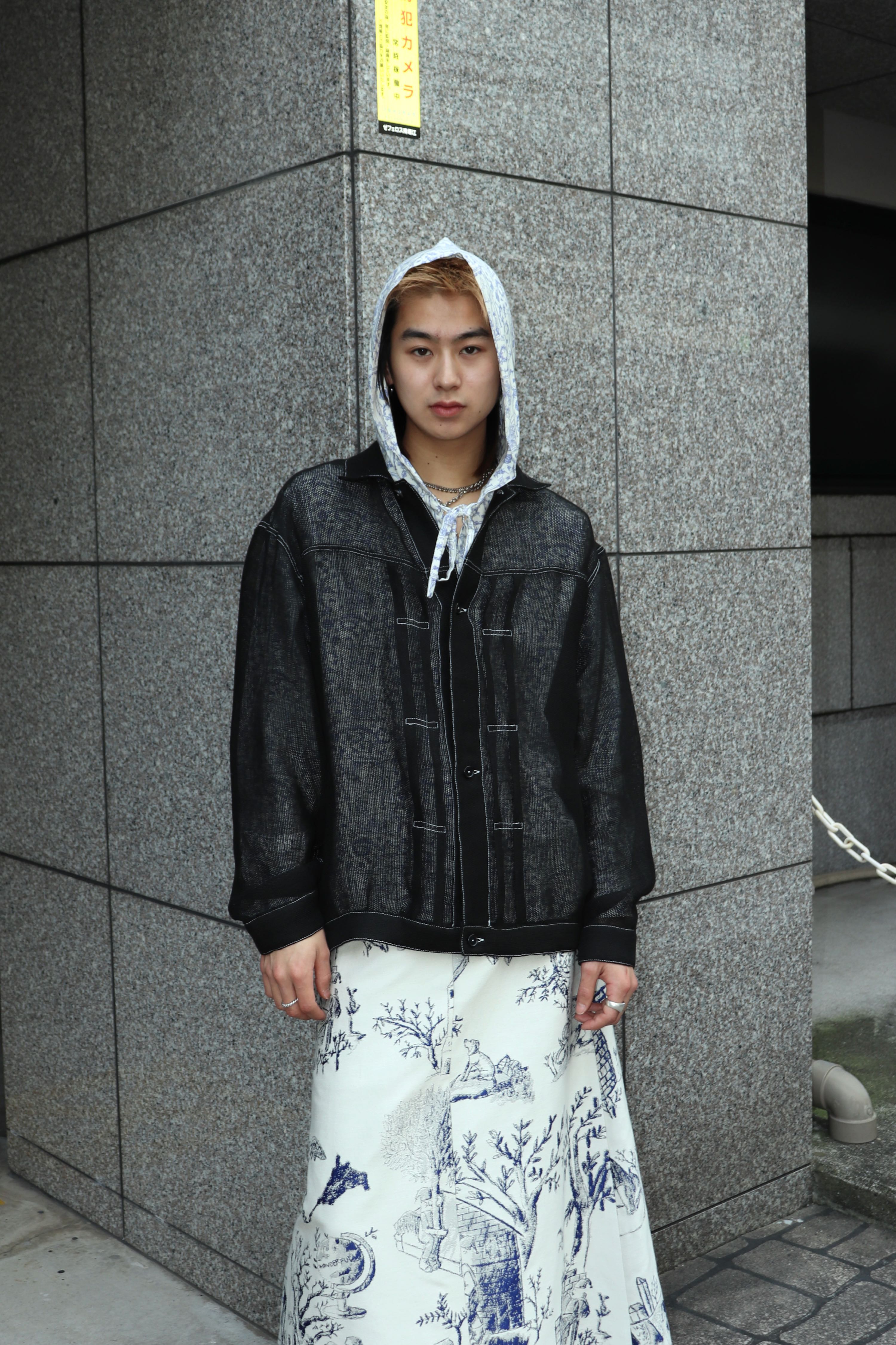 JOHN MASON SMITH(ジョンメイソンスミス)のLINEN MESH TRUCKER JACKET