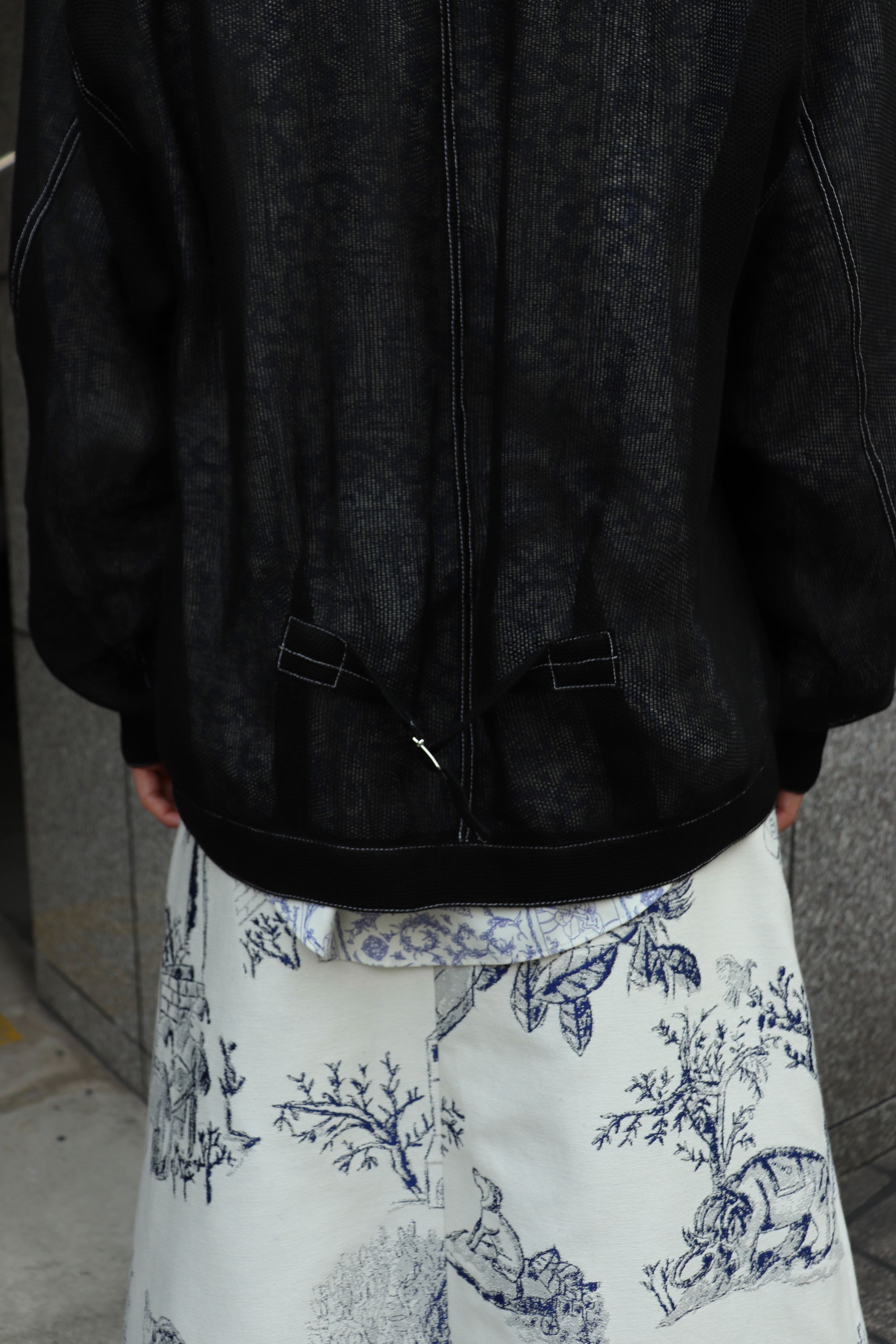 JOHN MASON SMITH(ジョンメイソンスミス)のLINEN MESH TRUCKER JACKET