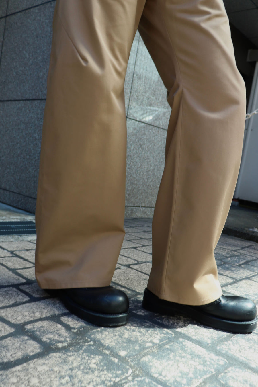 FILME FILLED  Tapered Straight Pants(BEIGE BROWN)