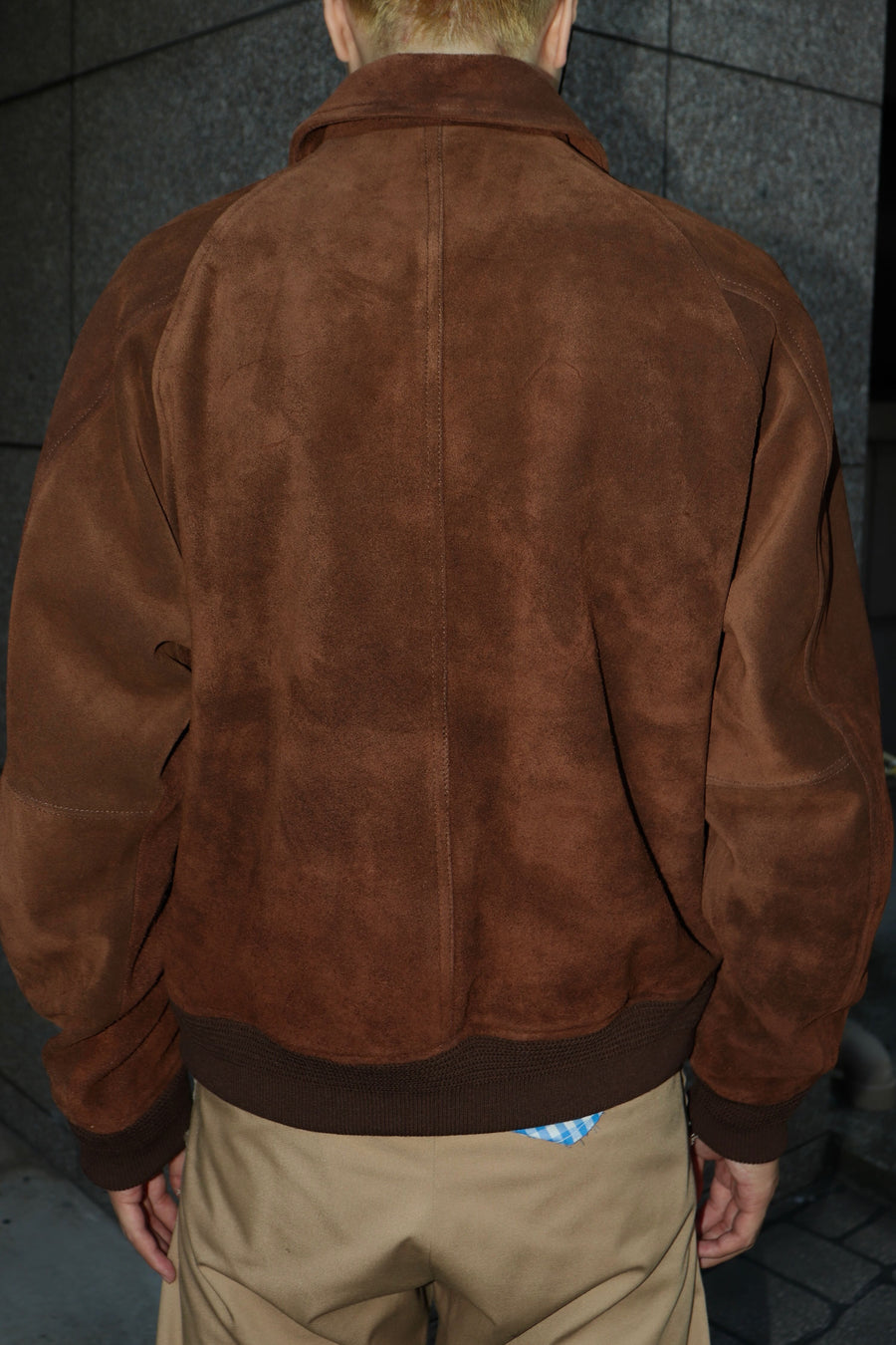 SUGARHILL  SUEDE PIPING LEATHER BLOUSON(BROWN)