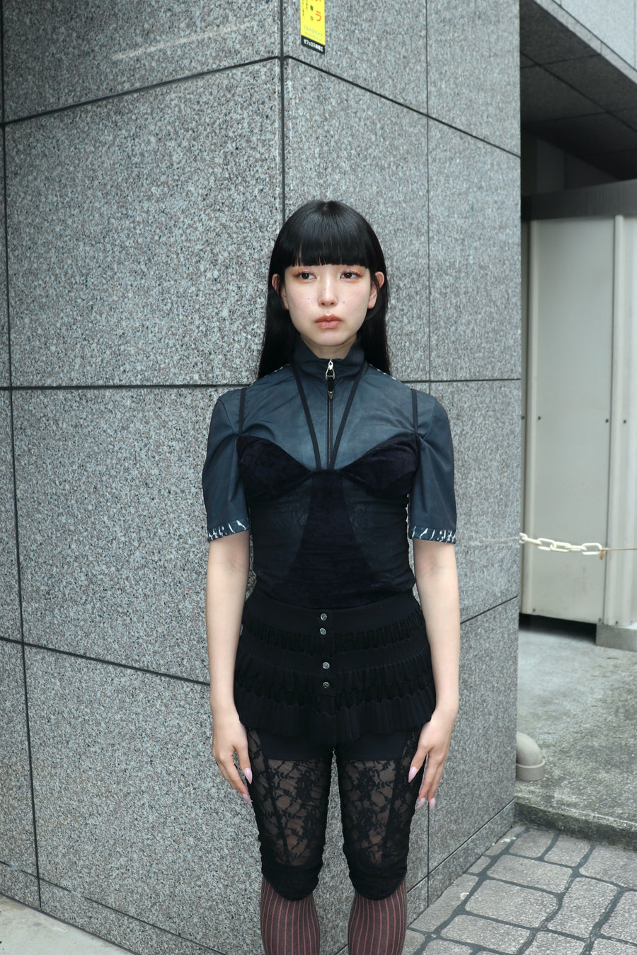 FETICO(フェティコ)のSHEER PANELED VELOUR BODYSUITの通販｜PALETTE