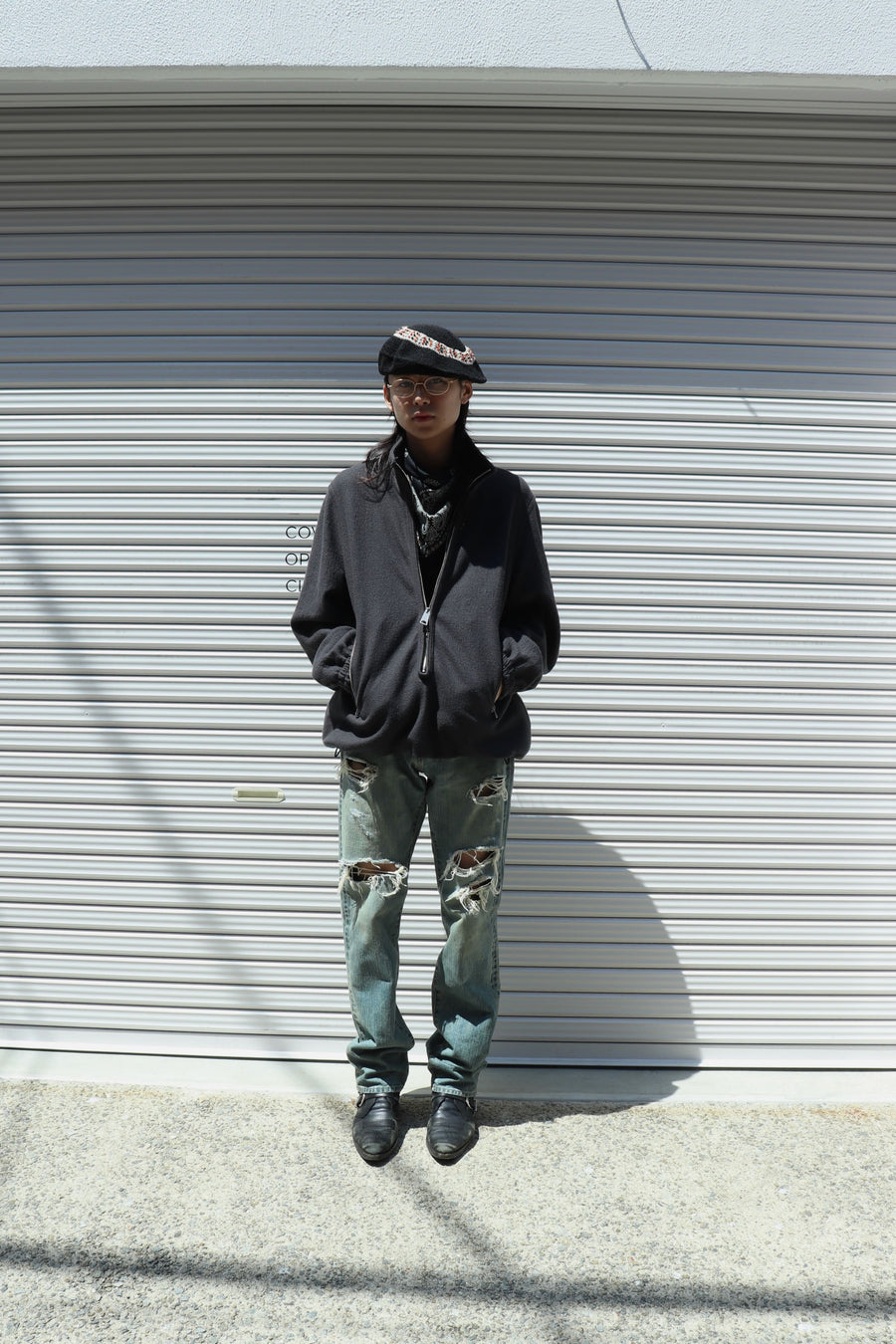 SUGARHILL  FRINGE BANDANA(BLACK)