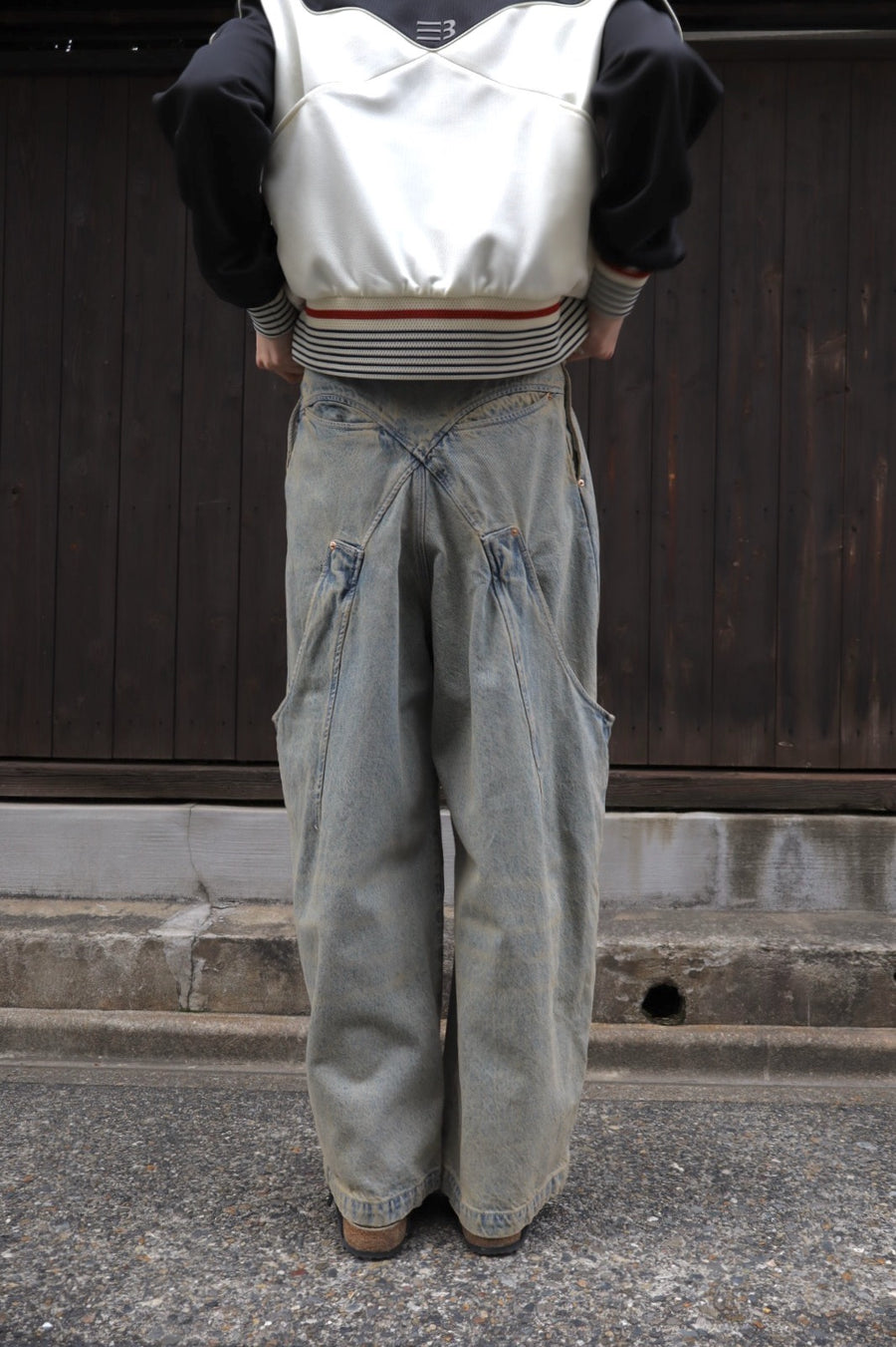 NAMESAKE  BILLIE BIBS DENIM PANTS(POST INDIGO)