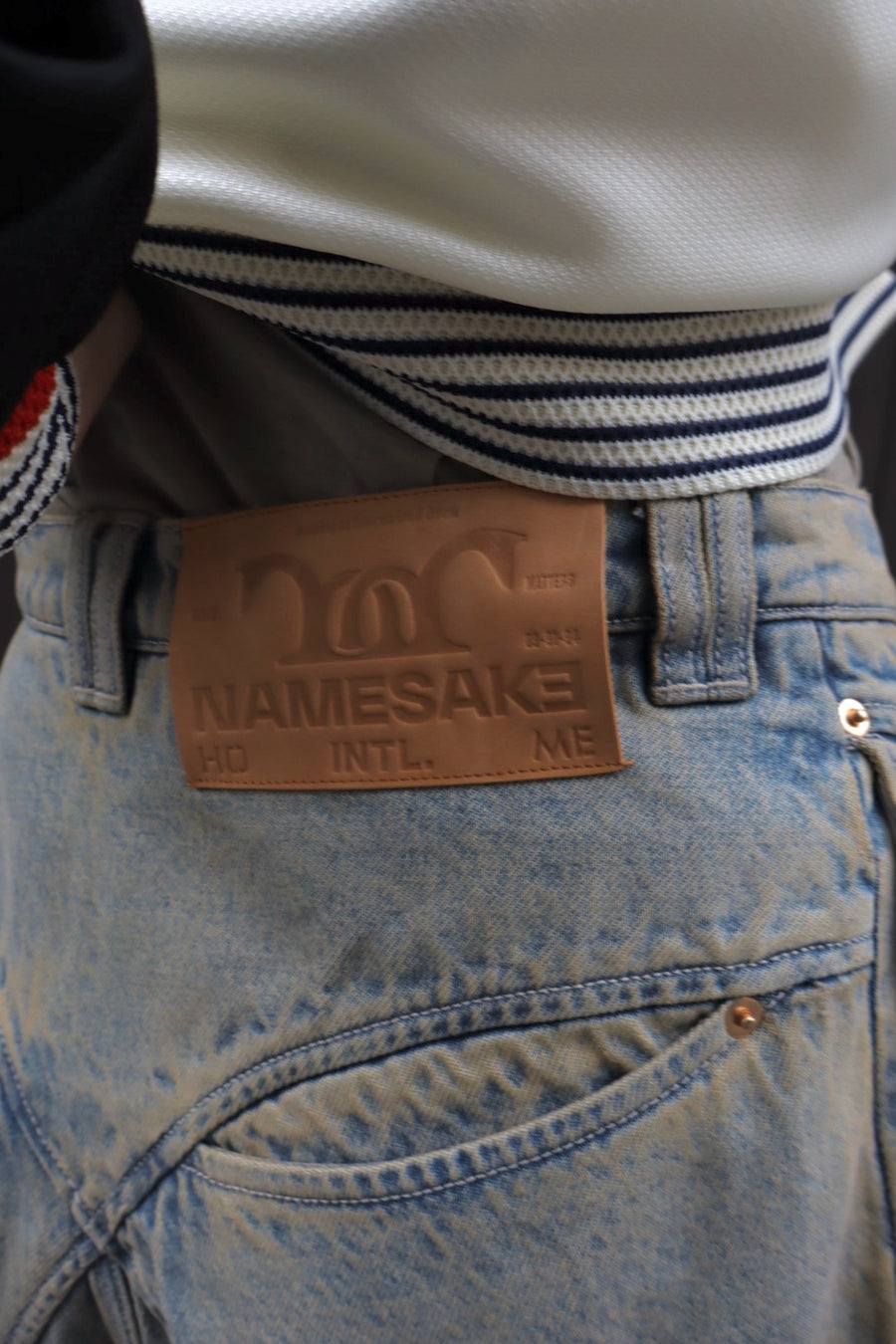 NAMESAKE  BILLIE BIBS DENIM PANTS(POST INDIGO)