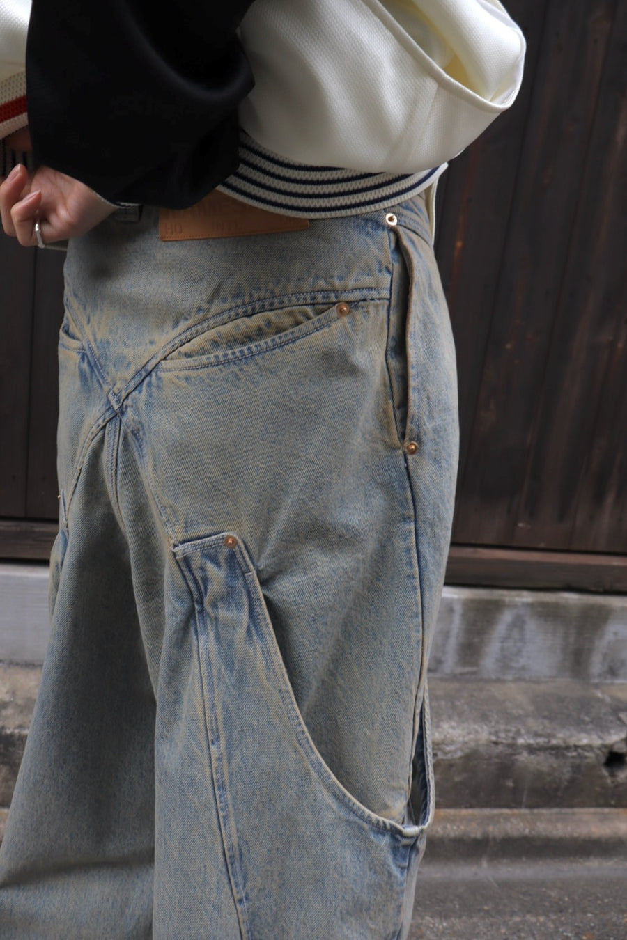 NAMESAKE  BILLIE BIBS DENIM PANTS(POST INDIGO)