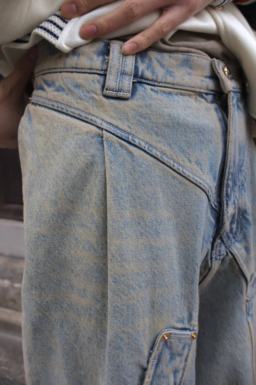 NAMESAKE  BILLIE BIBS DENIM PANTS(POST INDIGO)