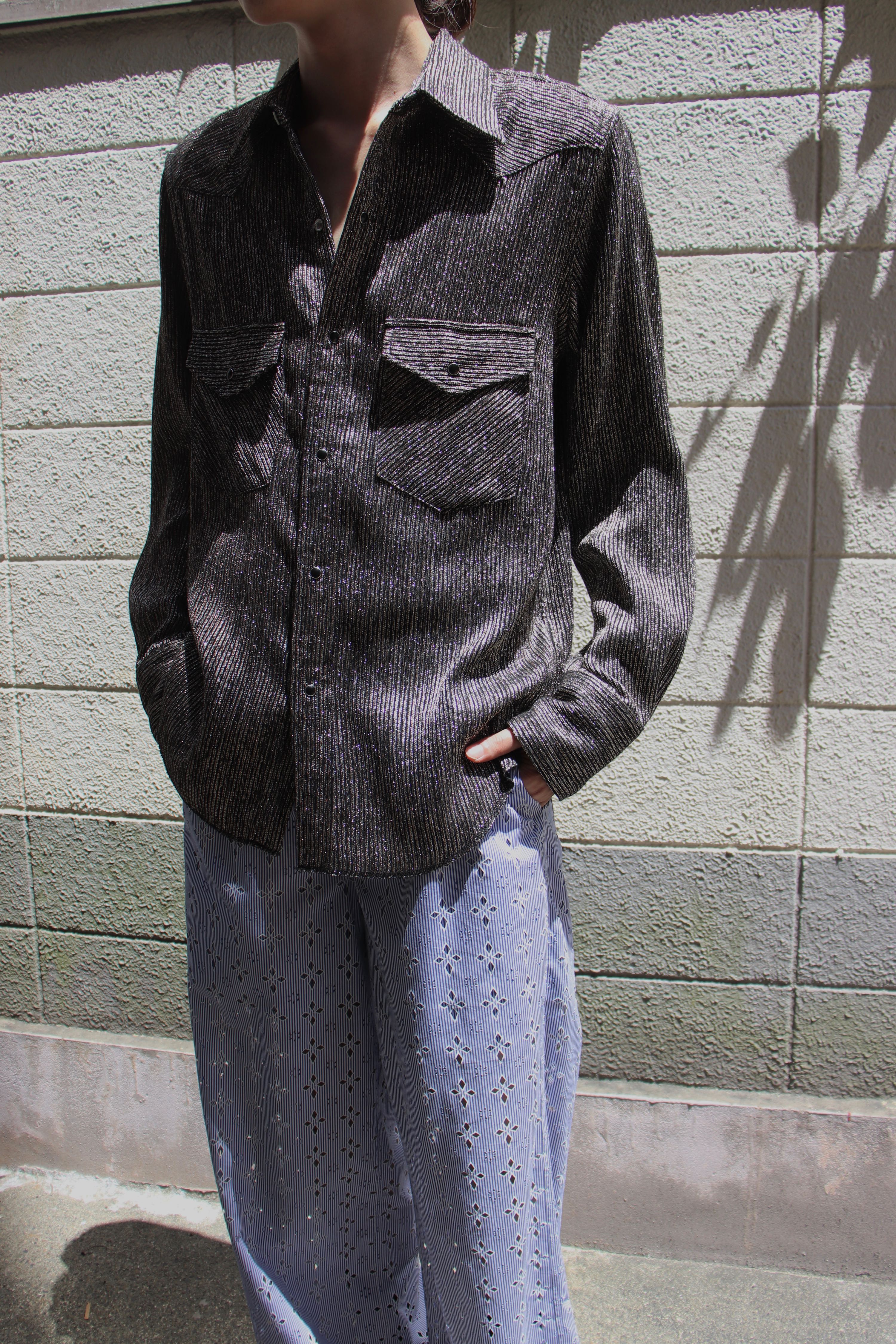 BED J.W. FORD 23AW glitter western shirt