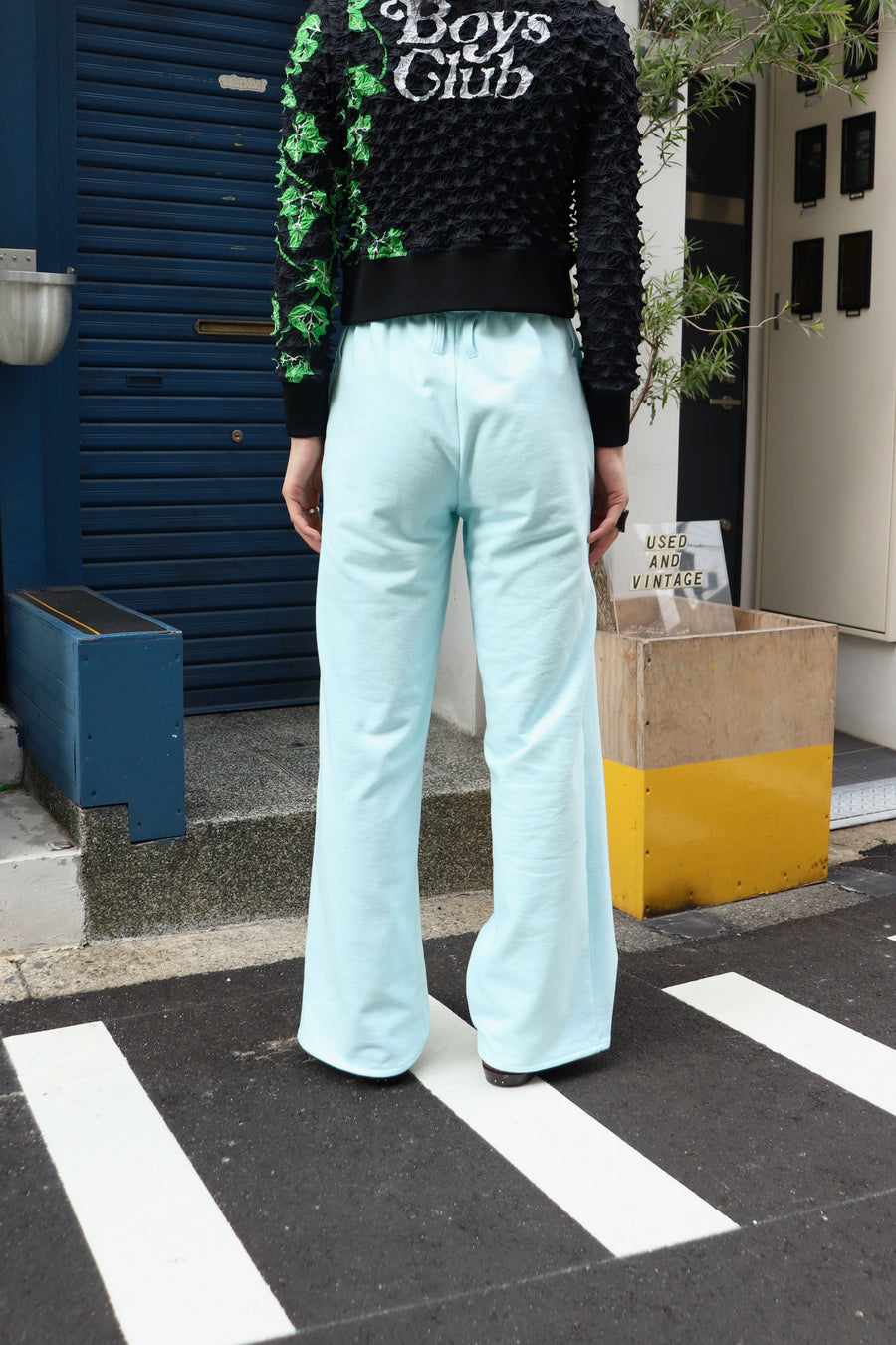 MASU  WIDE SWEAT PANTS(SAX)