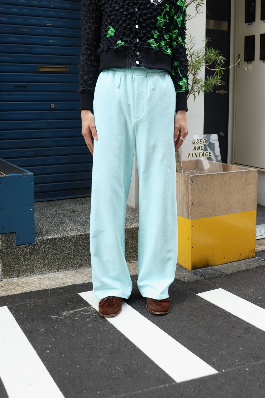 MASU  WIDE SWEAT PANTS(SAX)