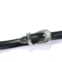 TOGA(トーガ)のDouble buckle leather bangle BLACKの通販｜PALETTE