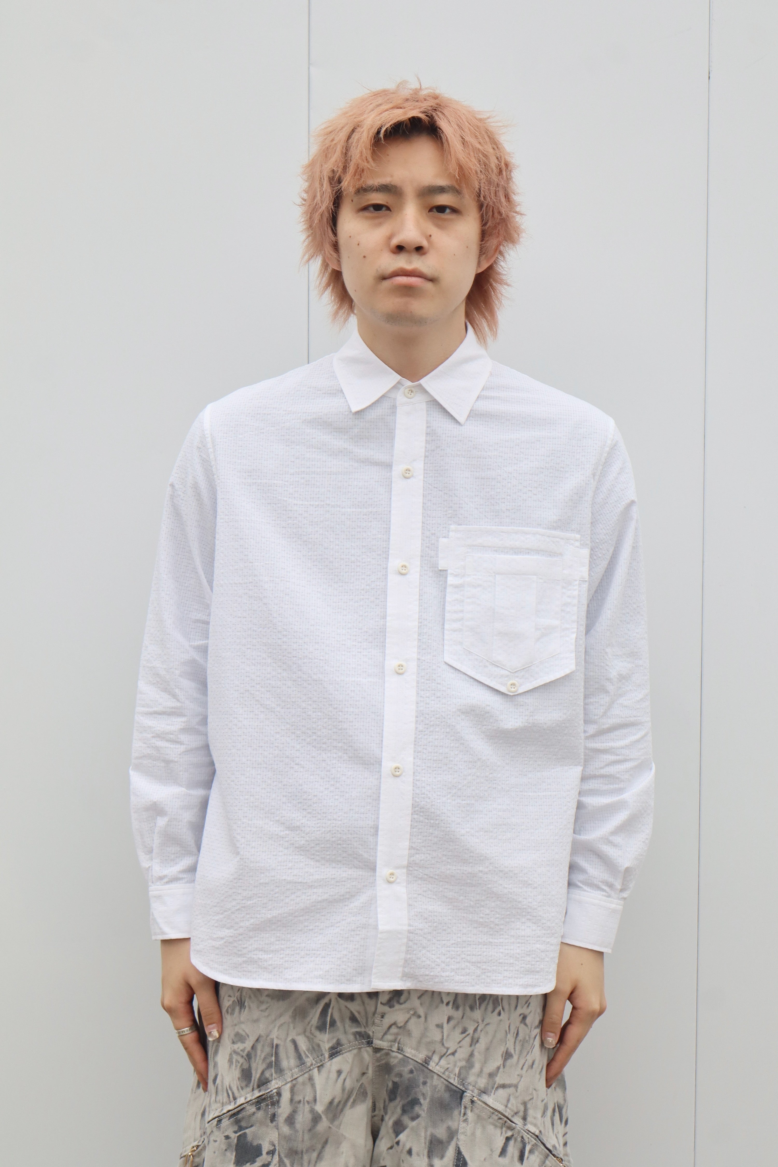 Laid.B(レイドビー)のInside Out Pocket Shirts Whiteの通販｜PALETTE LAID.B Inside Out Shirt 白 1 新品