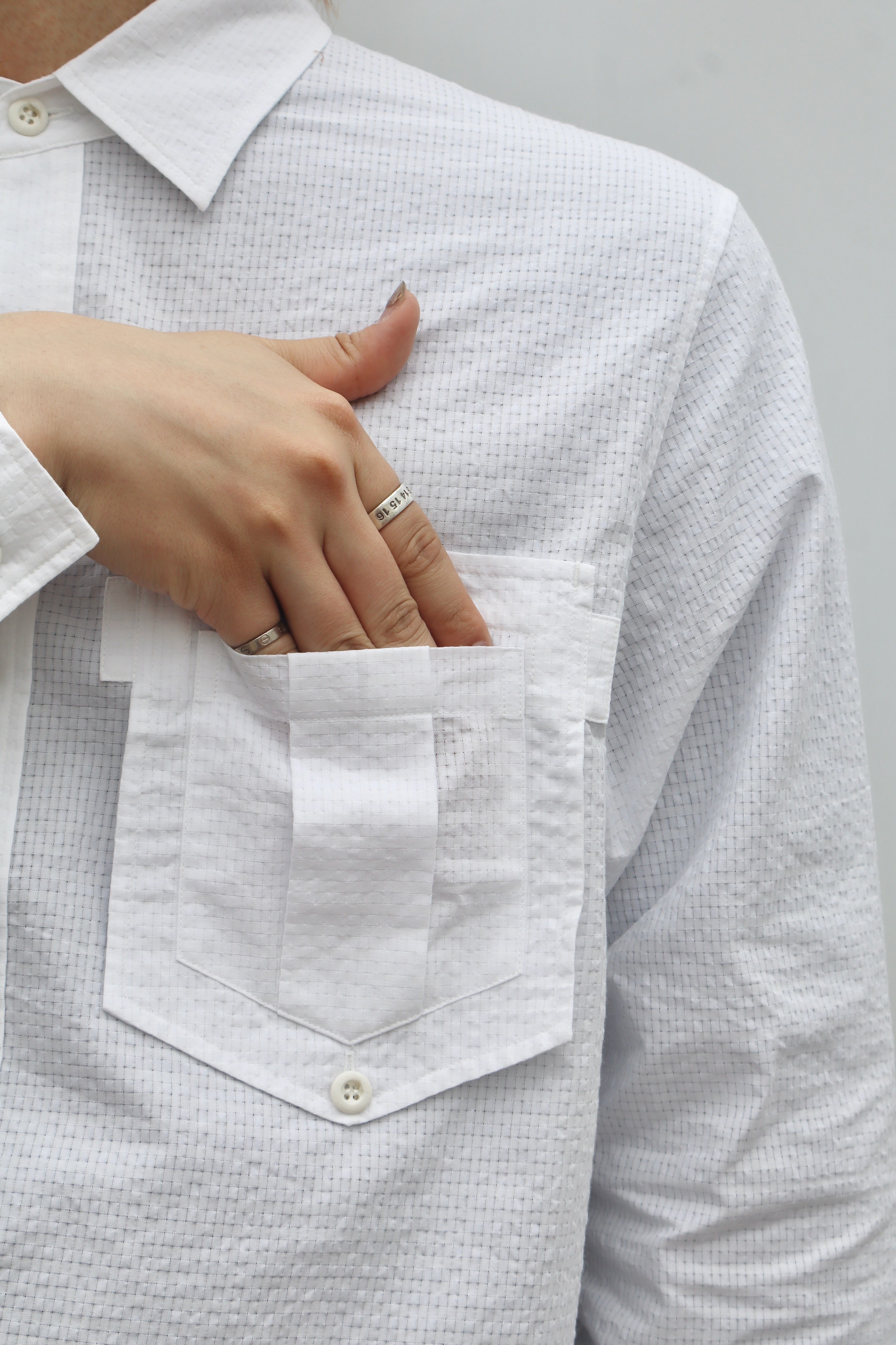 Laid.B(レイドビー)のInside Out Pocket Shirts Whiteの通販｜PALETTE 
