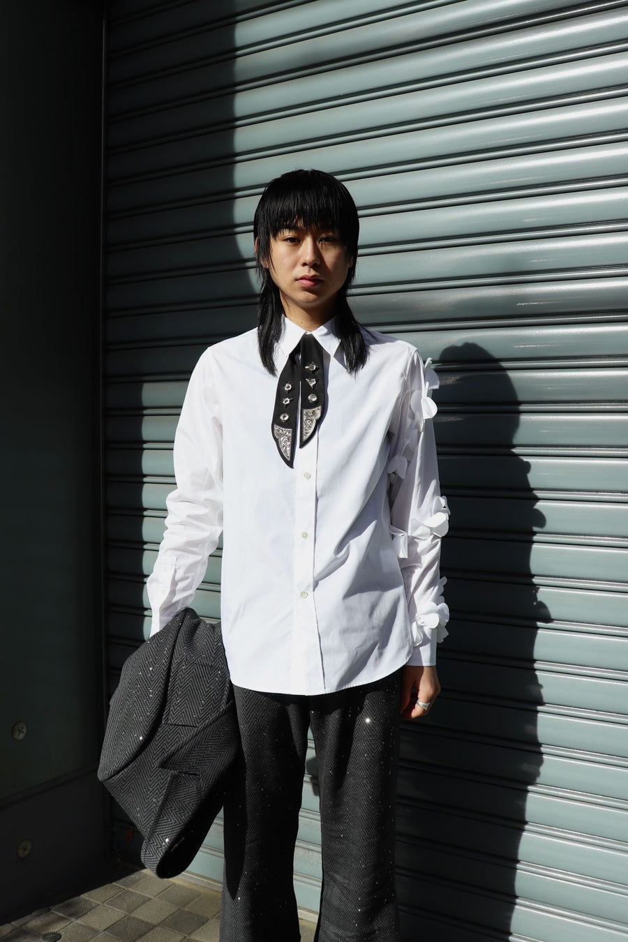 MASU  IVY DRESS SHIRT(WHITE)