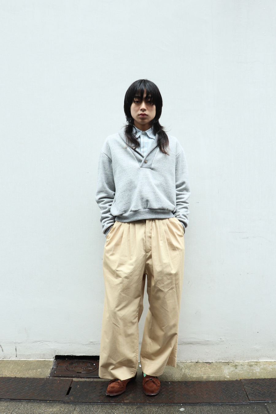 パンツ MASU FOLDED BELT TROUSERS(PEANUTS) MASU(エムエーエスユー)の6 TUCK TROUSERS PEANUTの通販｜PALETTE art