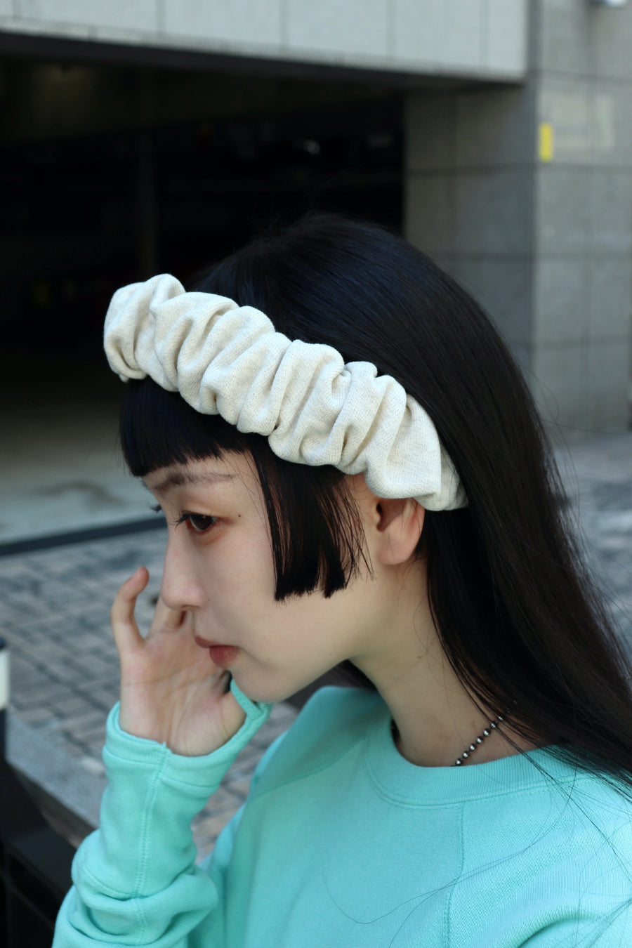 kotohayokozawa  SPA HEADBAND HEAVYWEIGHT(OATMEAL)