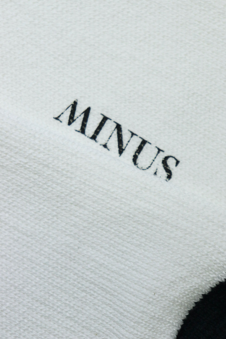 [ー] MINUS × WHIMSY  Logo Socks LOOSE FIT(WHITE)