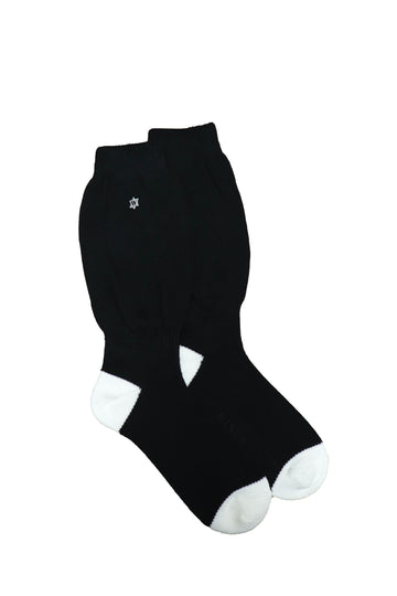 [ー] MINUS × WHIMSY  Logo Socks LOOSE FIT(BLACK)