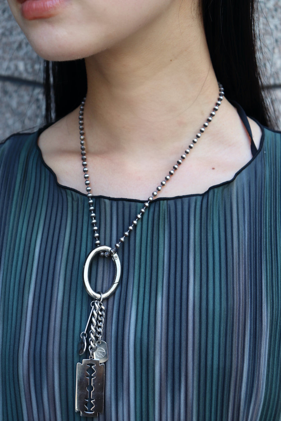 kotohayokozawa  GRAPHIC DRESS(BLACK)