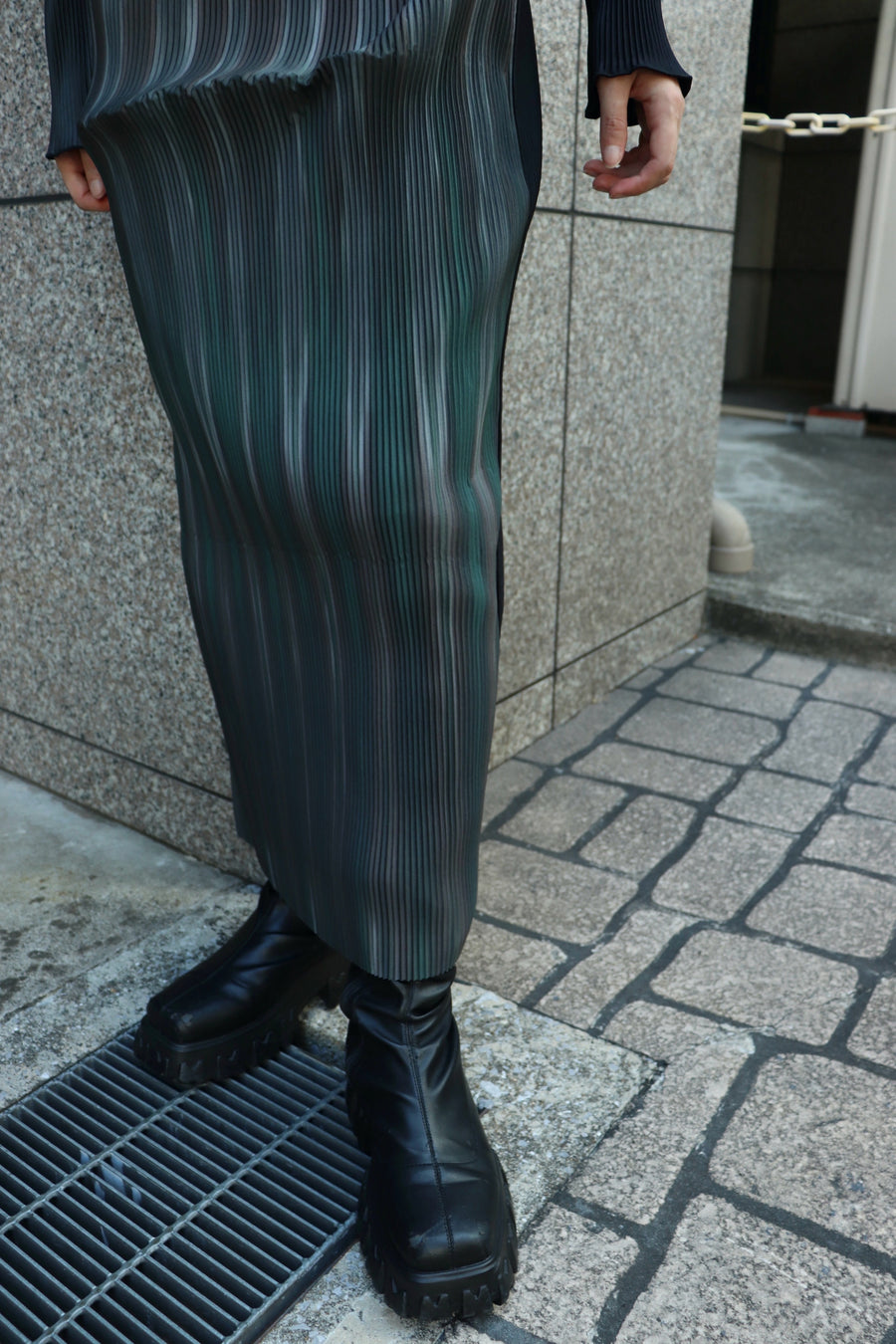 kotohayokozawa  GRAPHIC DRESS(BLACK)