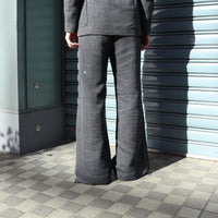 MASU(エムエーエスユー)のSPARKLING FLARE TROUSERS DARK GRAYの通販 