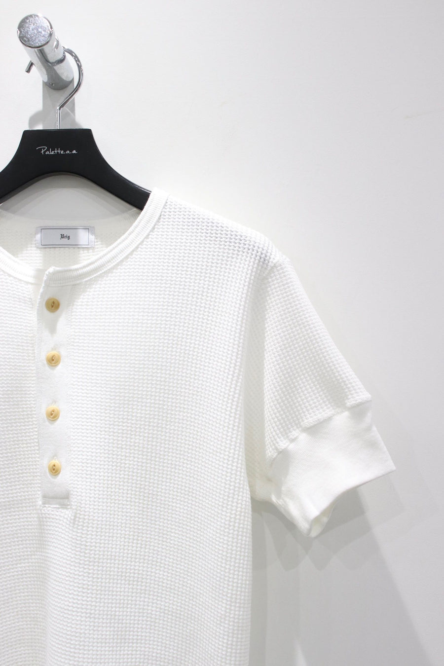 Urig   × PAAN 4B HENRYNECK WAFFLE S/S(WHITE)