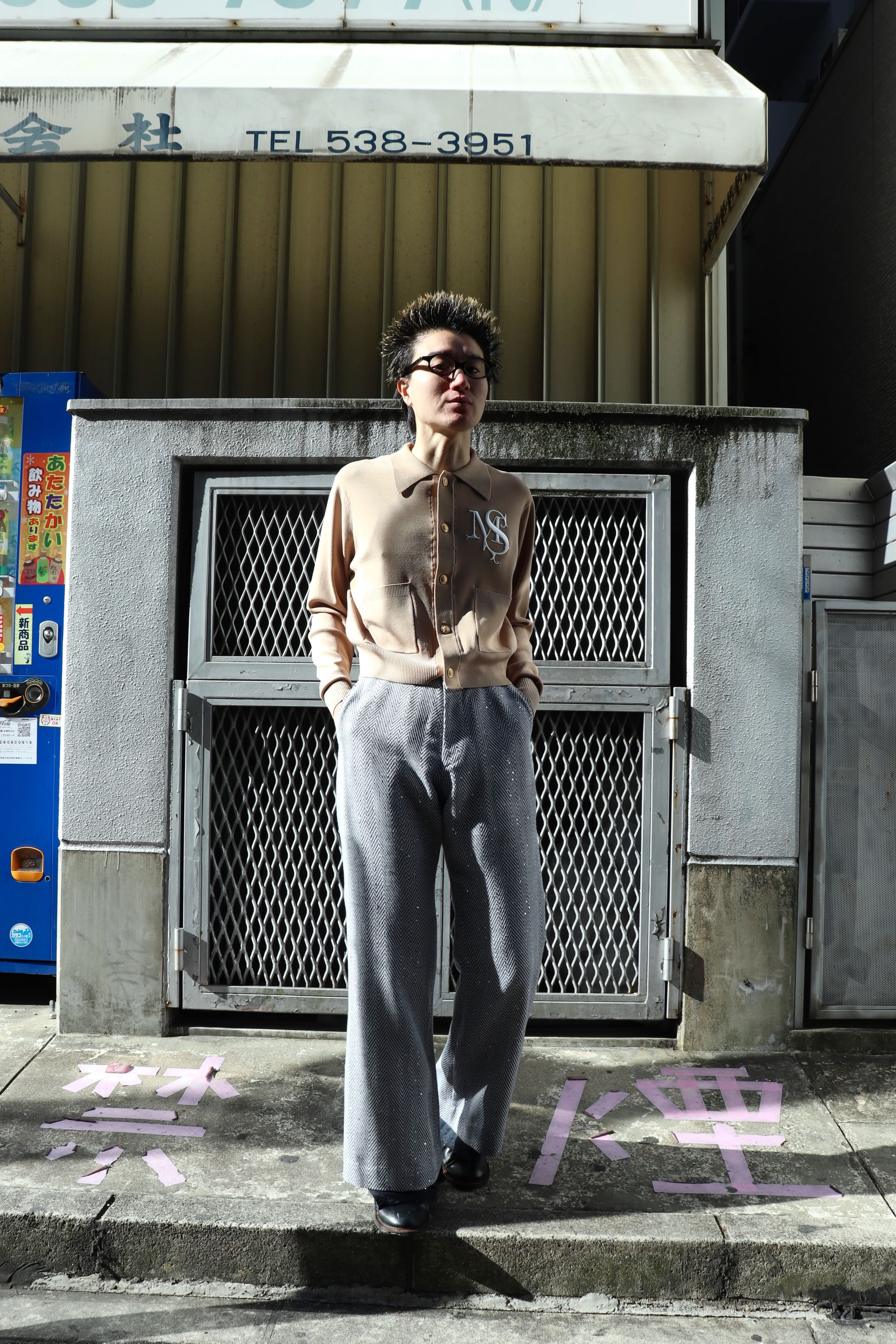 MASU(エムエーエスユー)のM.S. CREST CARDIGAN BEIGEの通販｜PALETTE
