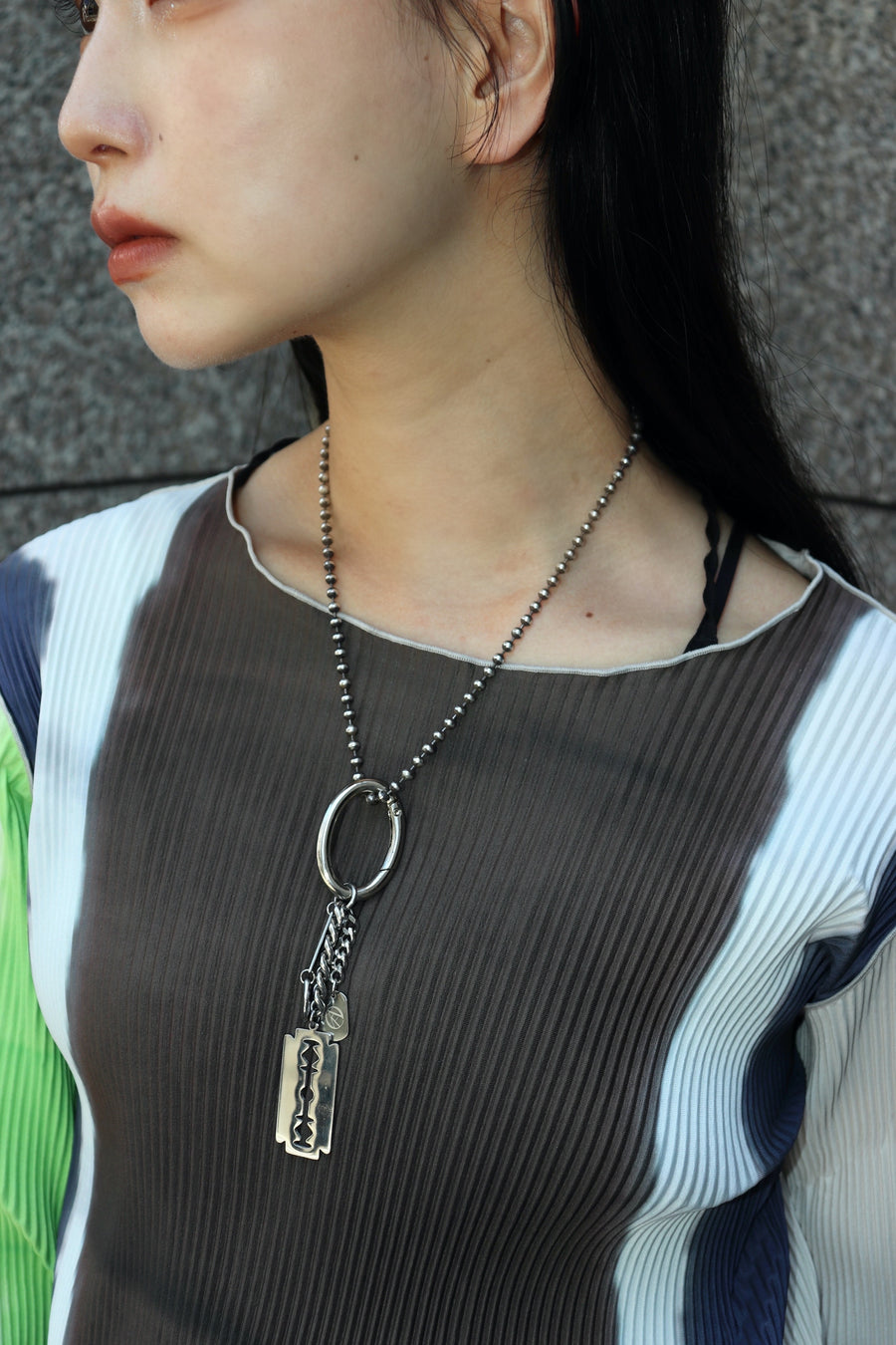 kotohayokozawa  GRAPHIC DRESS(BROWN)