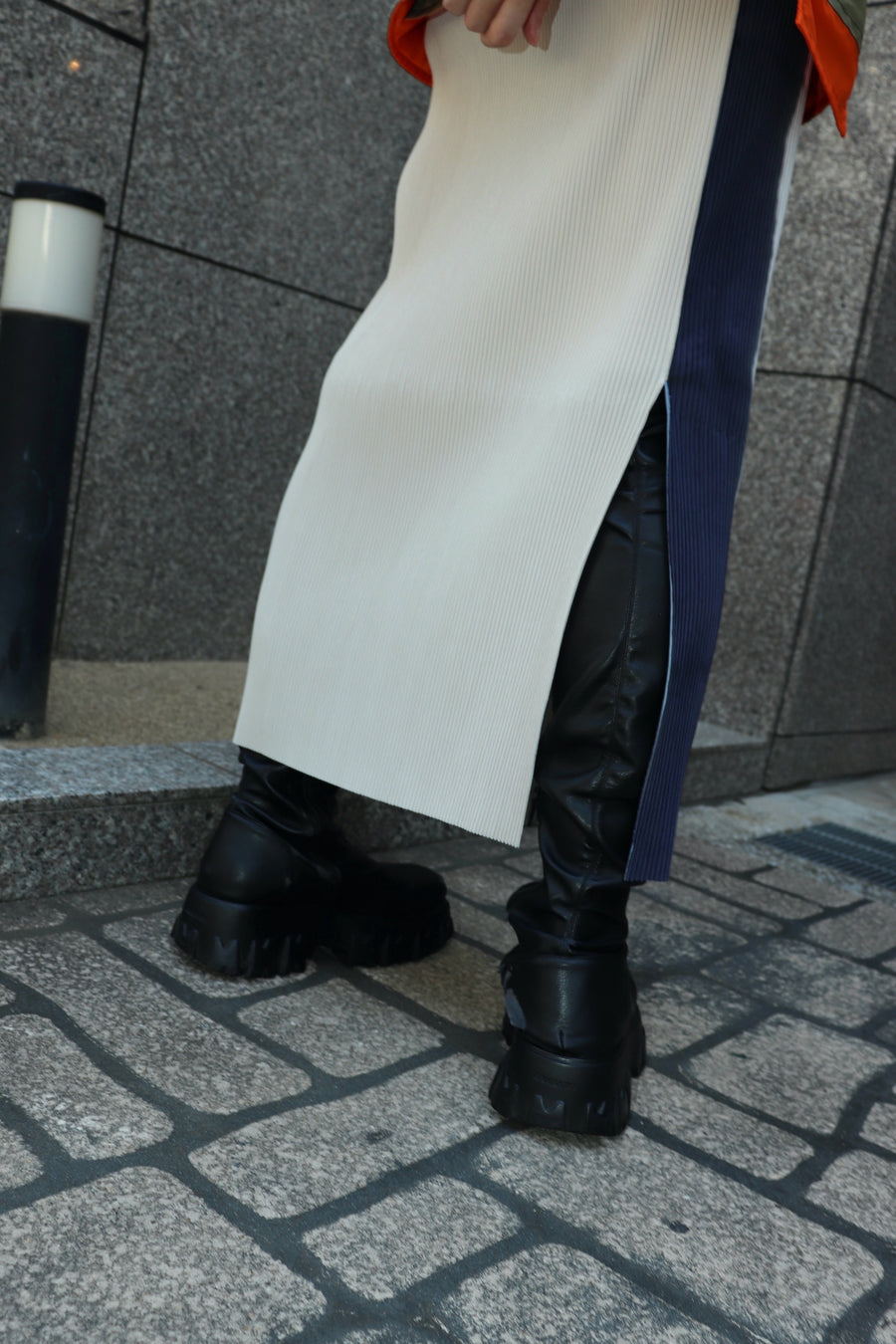 kotohayokozawa  GRAPHIC DRESS(BROWN)