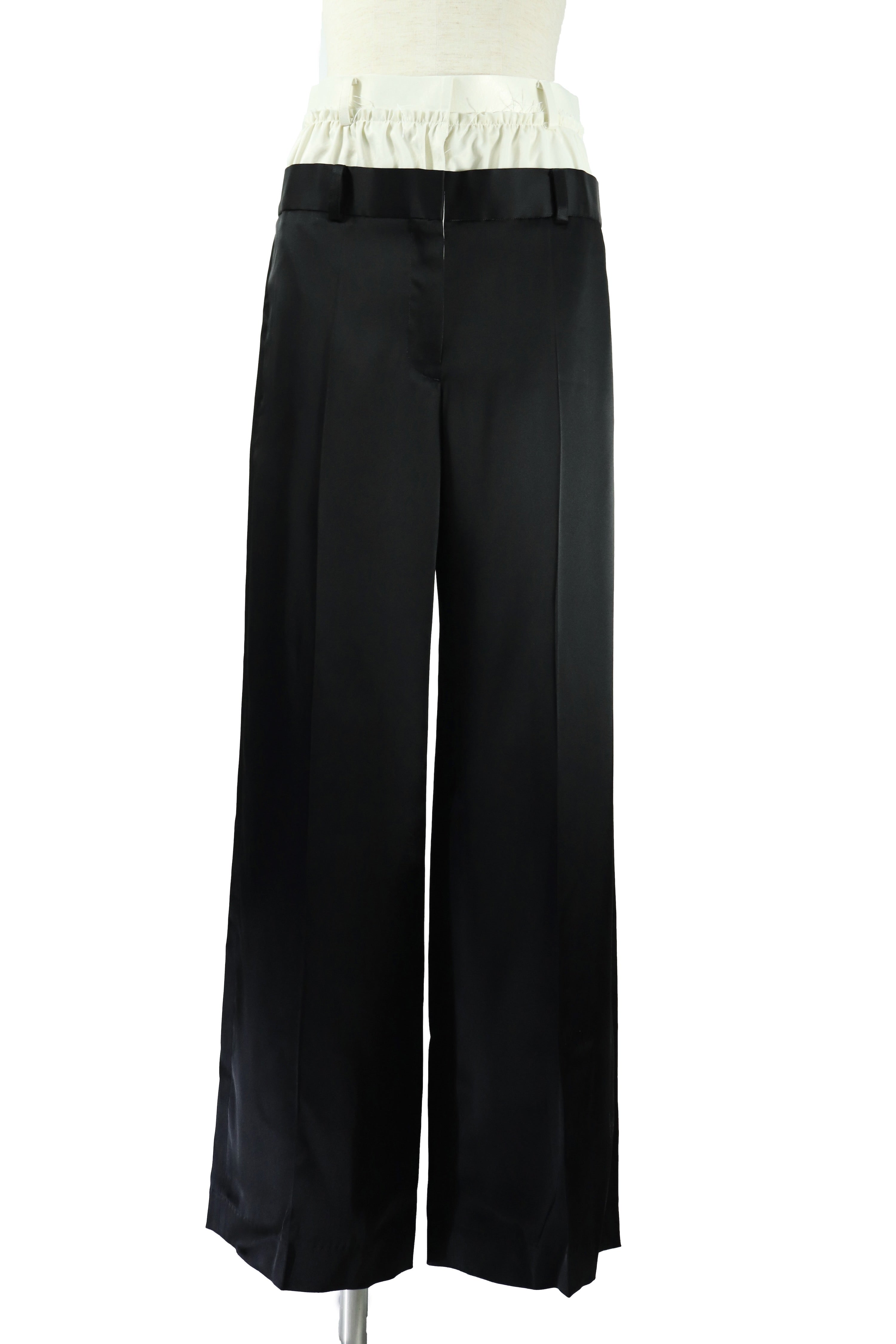 SHIORI MIKATA(シオリ ミカタ)のwaist layered relax pants BLACK(パンツ)の通販｜PALETTE ...