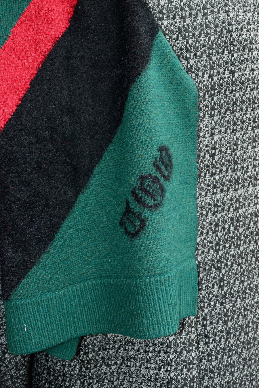 TOGA VIRILIS  Regimental knit stole(GREEN)