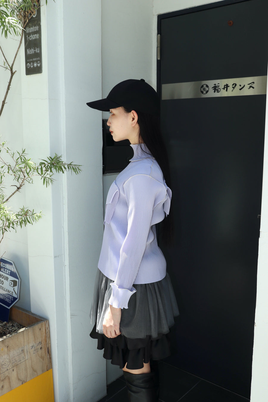 kotohayokozawa  T*D* WAVE LONG SLEEVE TOP HIGH NECK(LAVENDER)