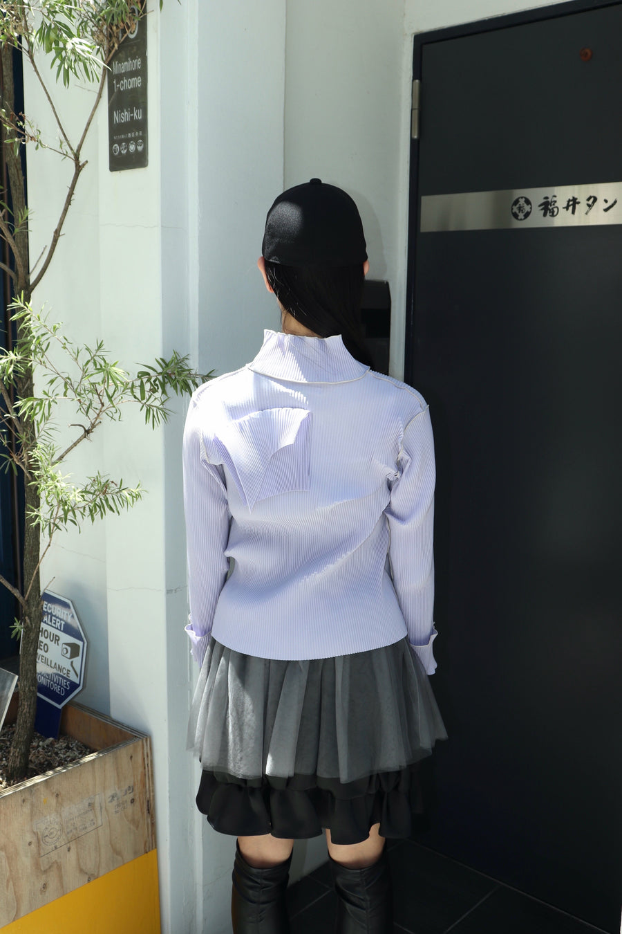 kotohayokozawa  T*D* WAVE LONG SLEEVE TOP HIGH NECK(LAVENDER)