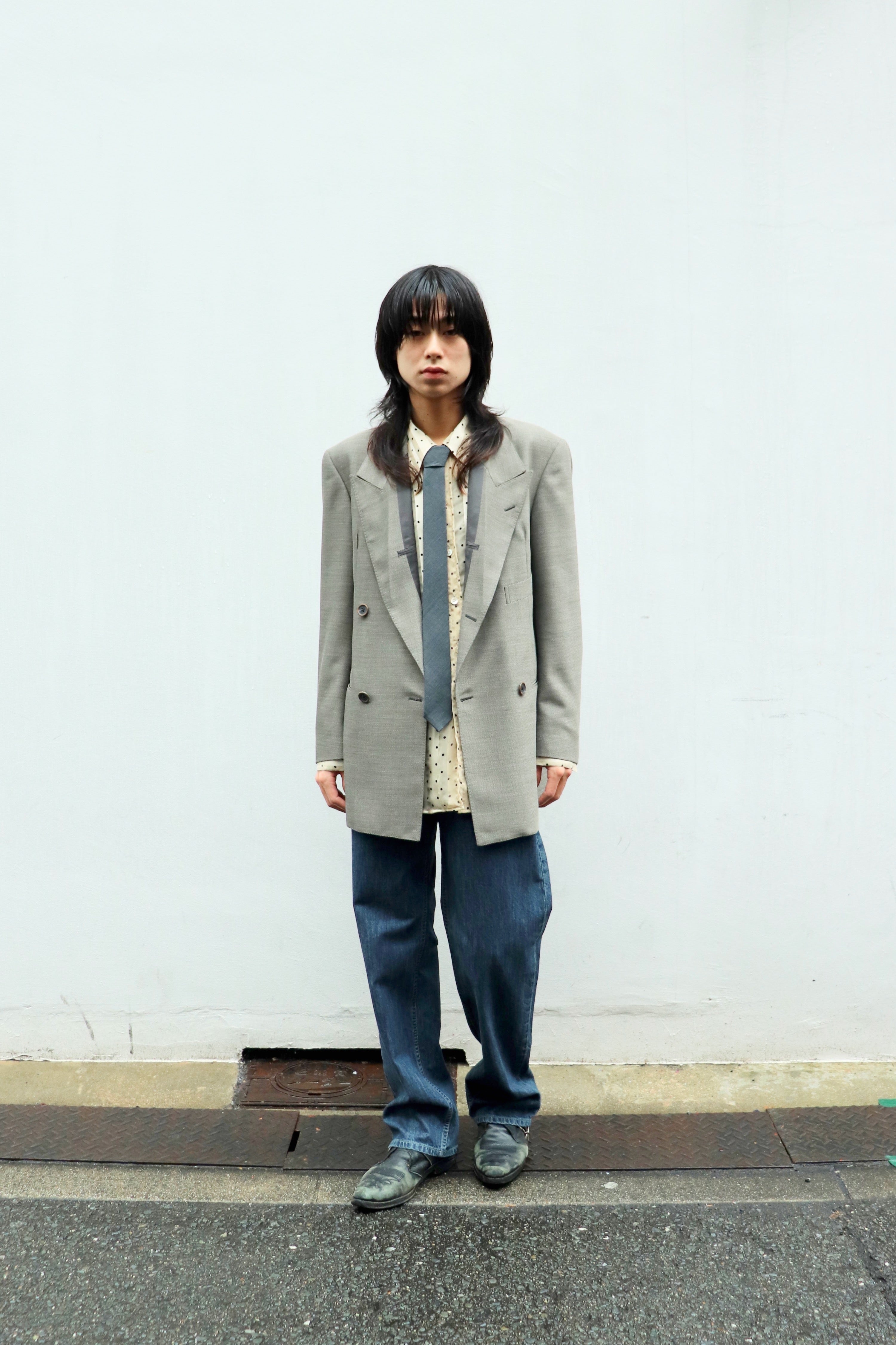 SOSHIOTSUKI(ソウシオオツキ)のINSIDE LAPEL JACKET GRAYの通販