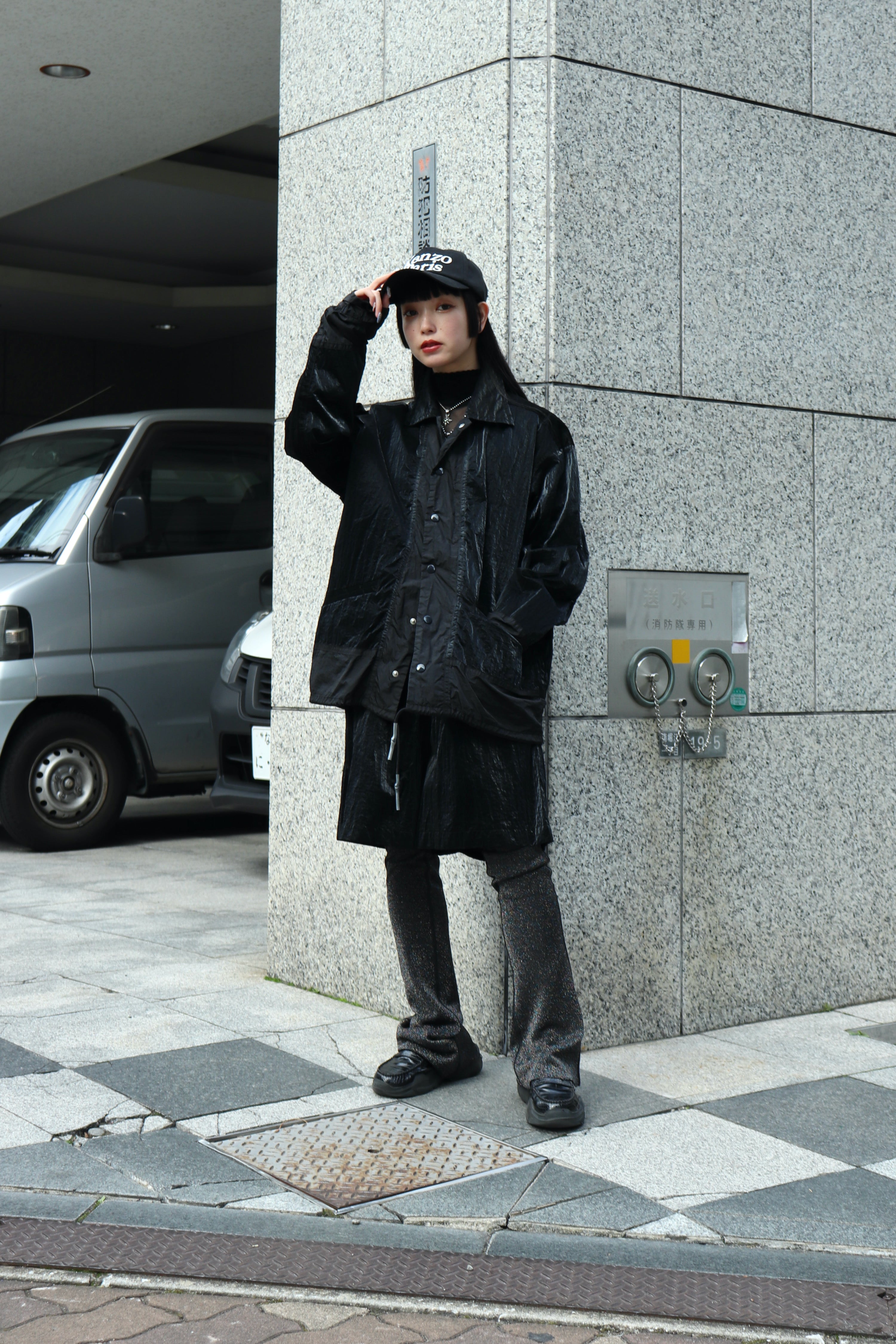 TOGA VIRILIS(トーガ ビリリース)のRipstop blouson BLACKの通販