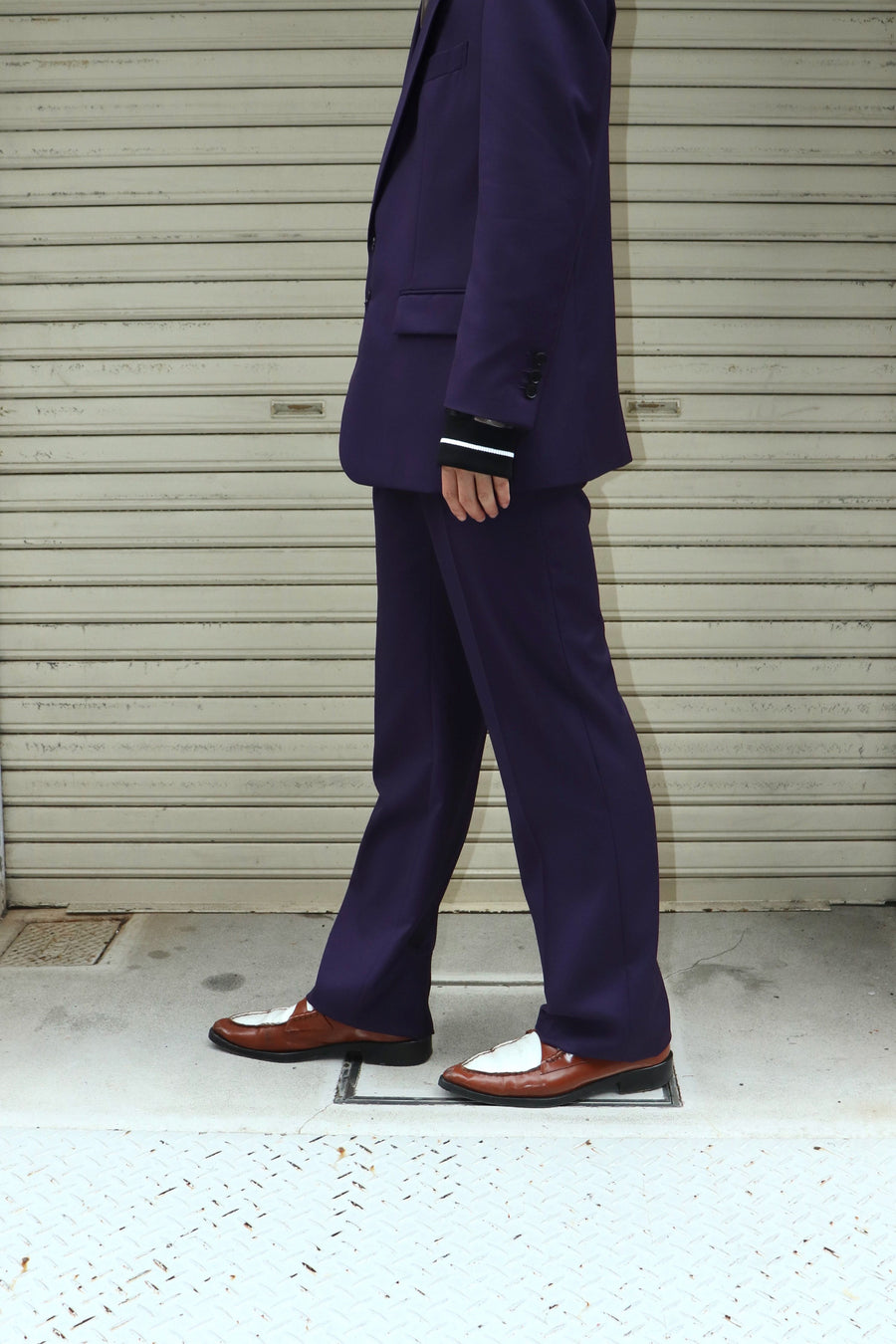 LITTLEBIG  Purple Straight Trousers
