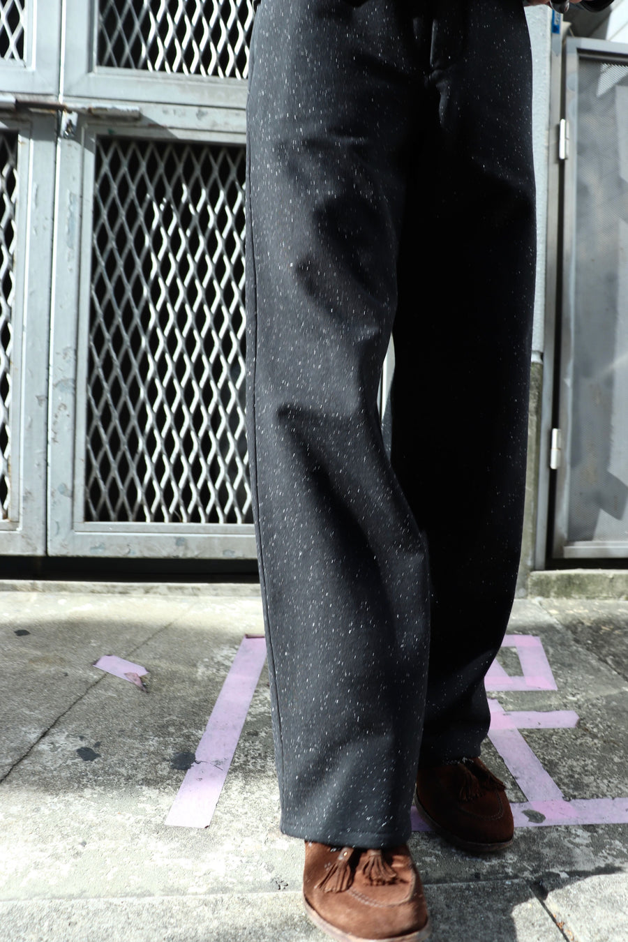 MASU  WIDE SWEAT PANTS(BLACK)