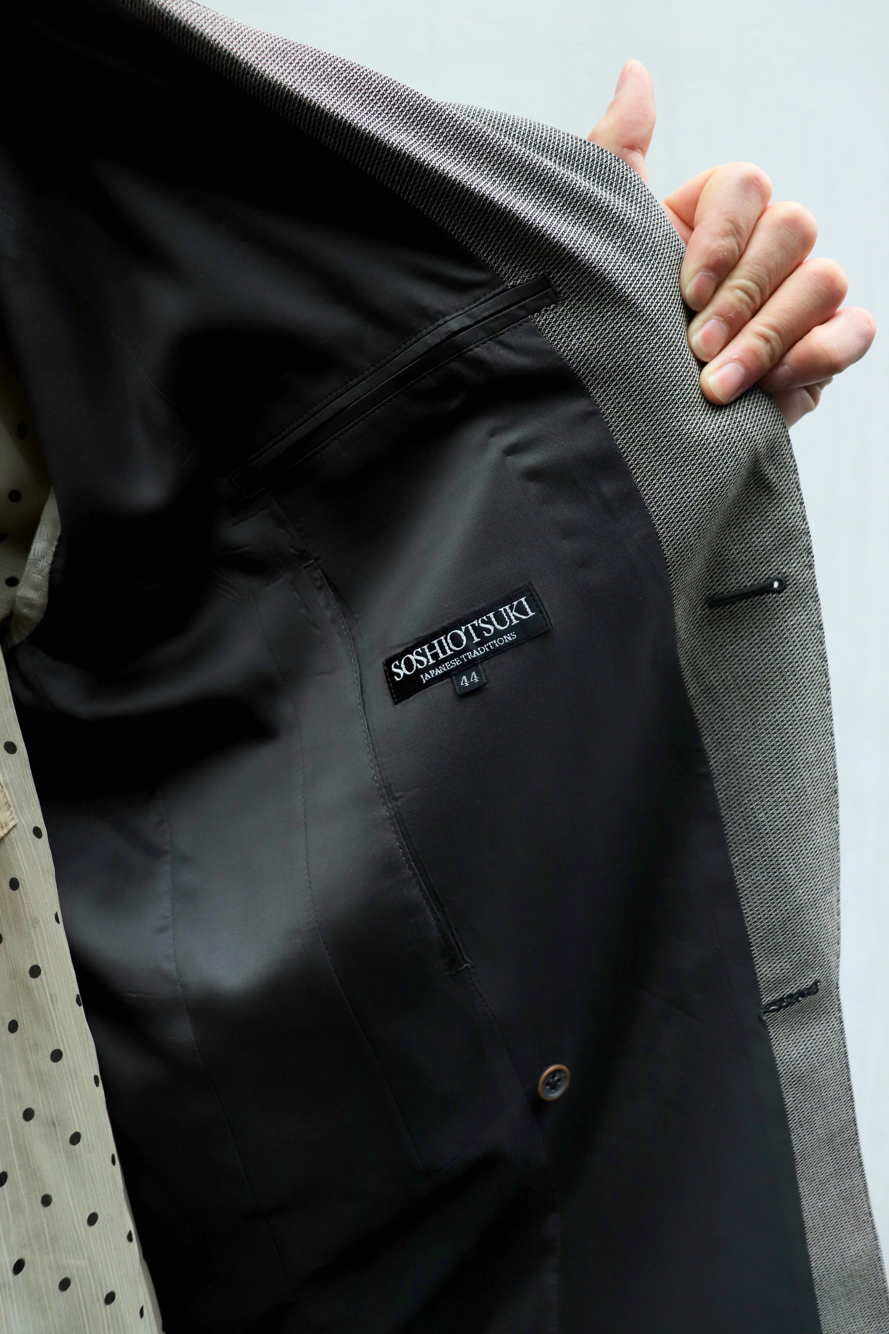 SOSHIOTSUKI(ソウシオオツキ)のINSIDE LAPEL JACKET GRAYの通販