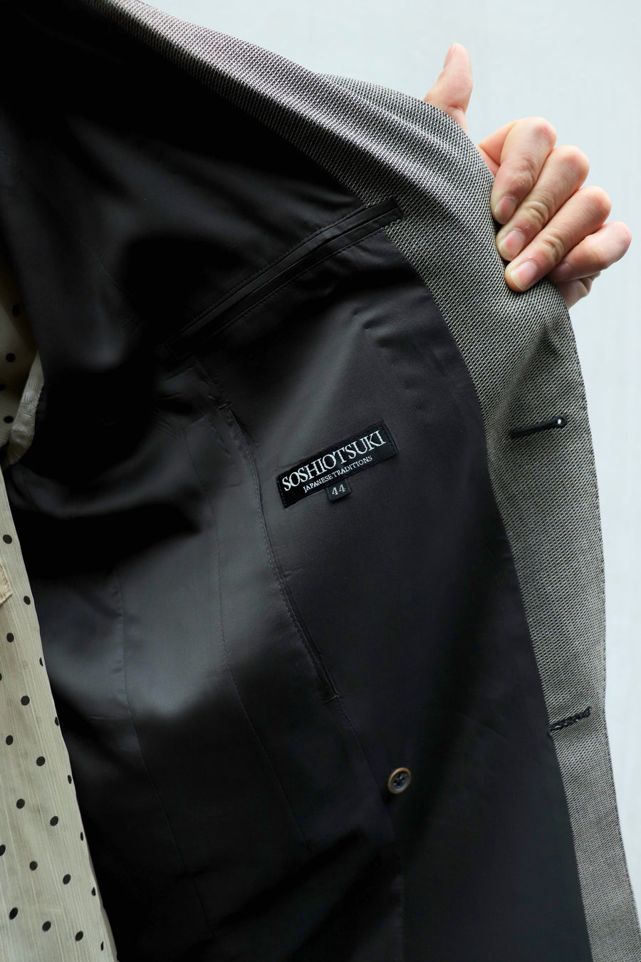 SOSHIOTSUKI(ソウシオオツキ)のINSIDE LAPEL JACKET GRAYの通販