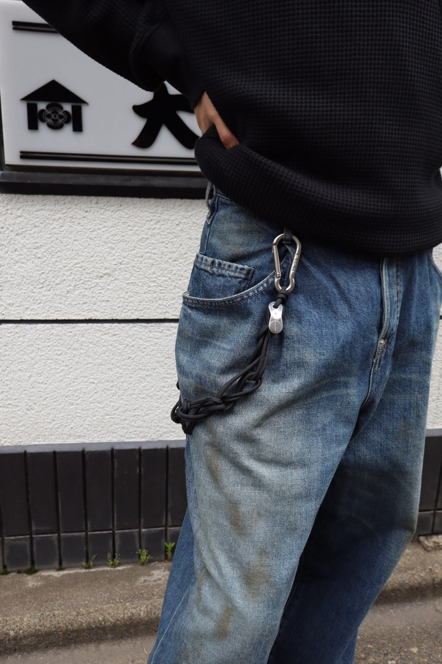 NULABEL  ROPE CARABINER(BLACK)