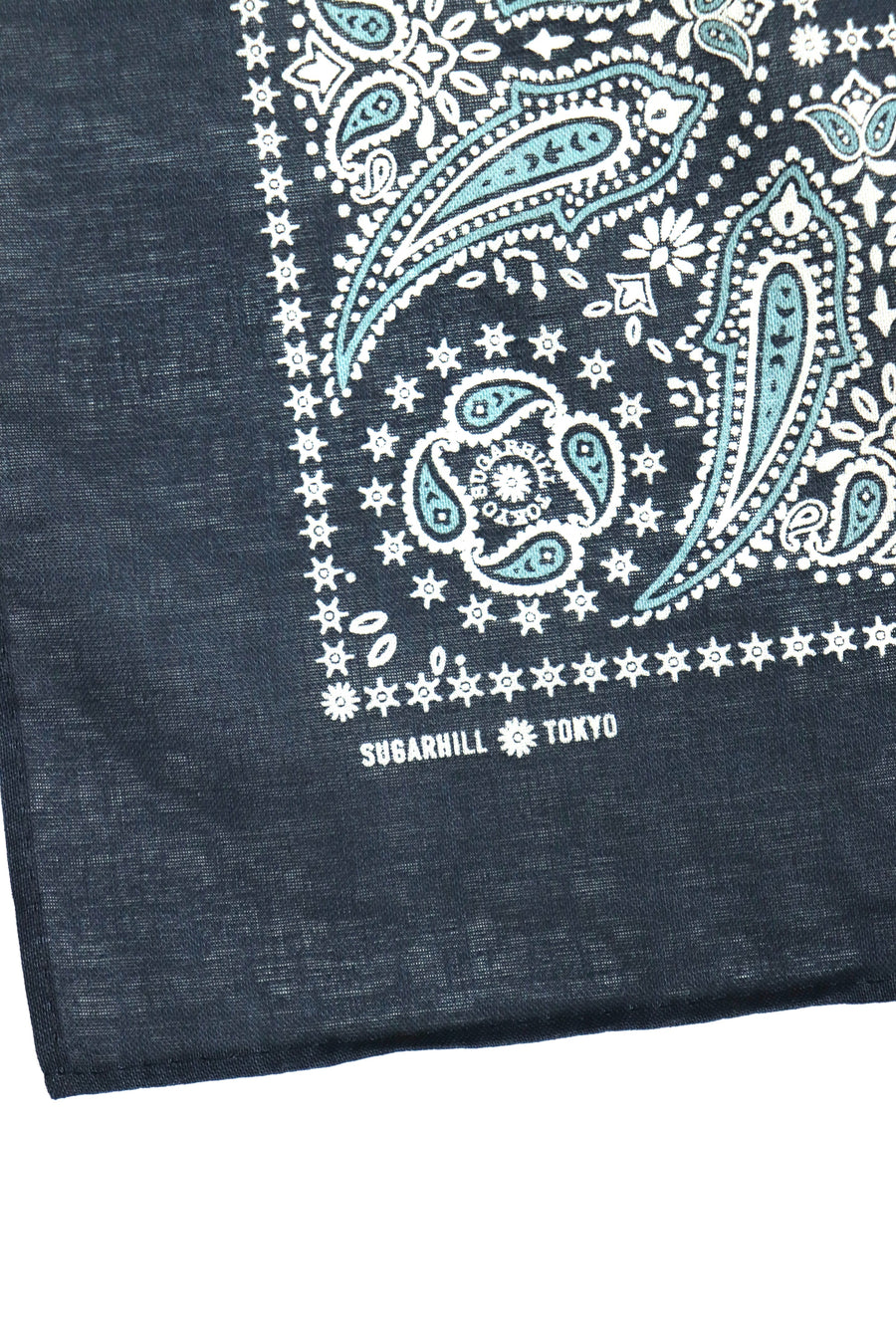 SUGARHILL  2025ss STAGGER BANDANA(NAVY)