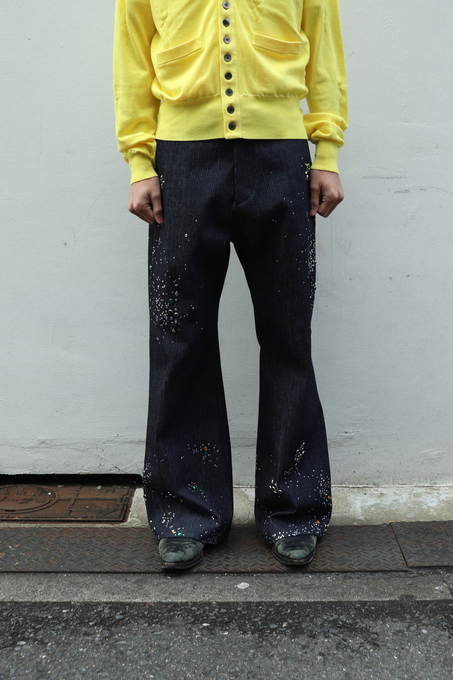 GA**XY PIQUE WORK TROUSERS Ga**Xy Pique Work Trousers - Black