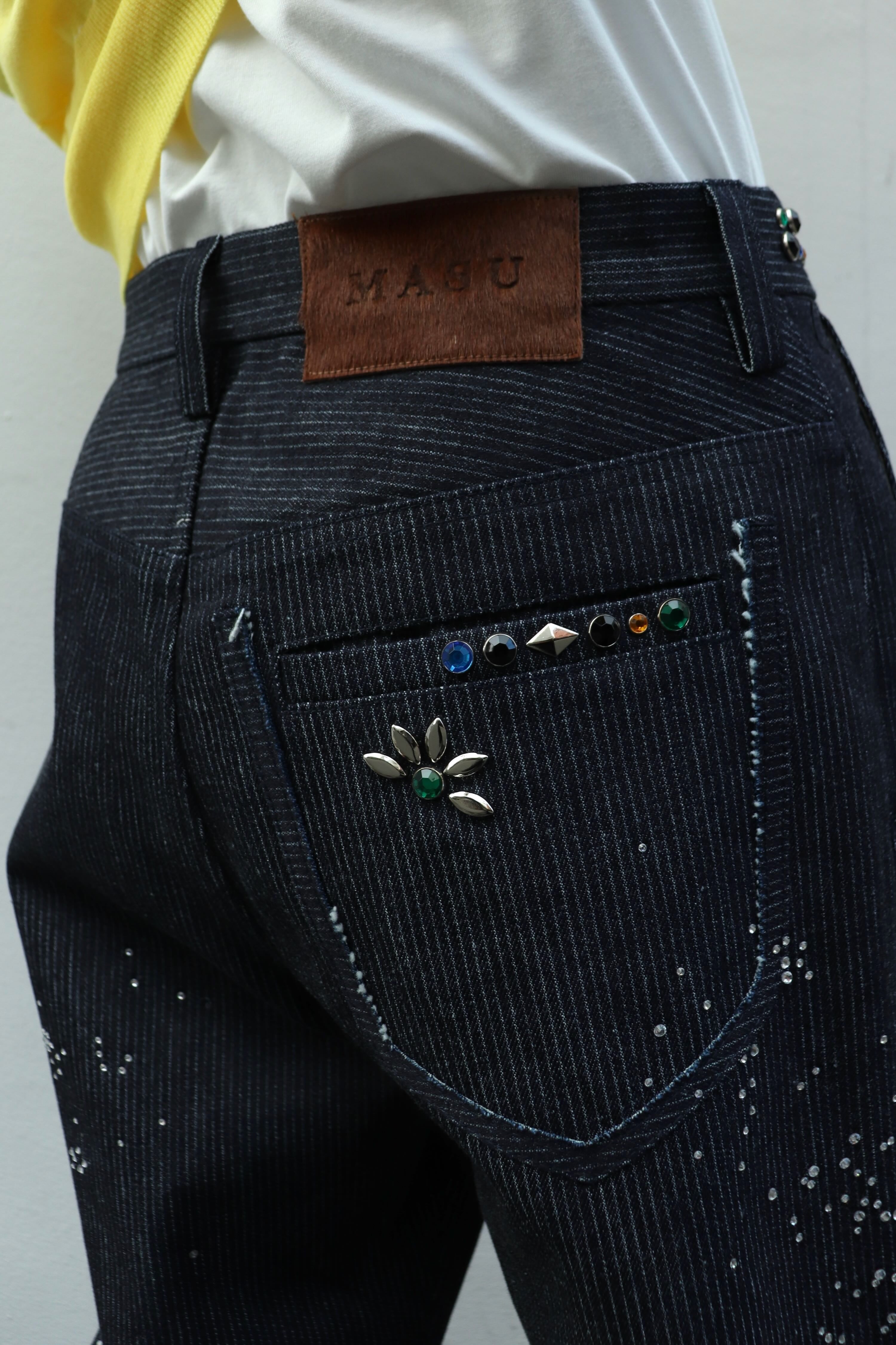 MASU(エムエーエスユー)のGA**XY PIQUE WORK TROUSERS INDIGOの通販
