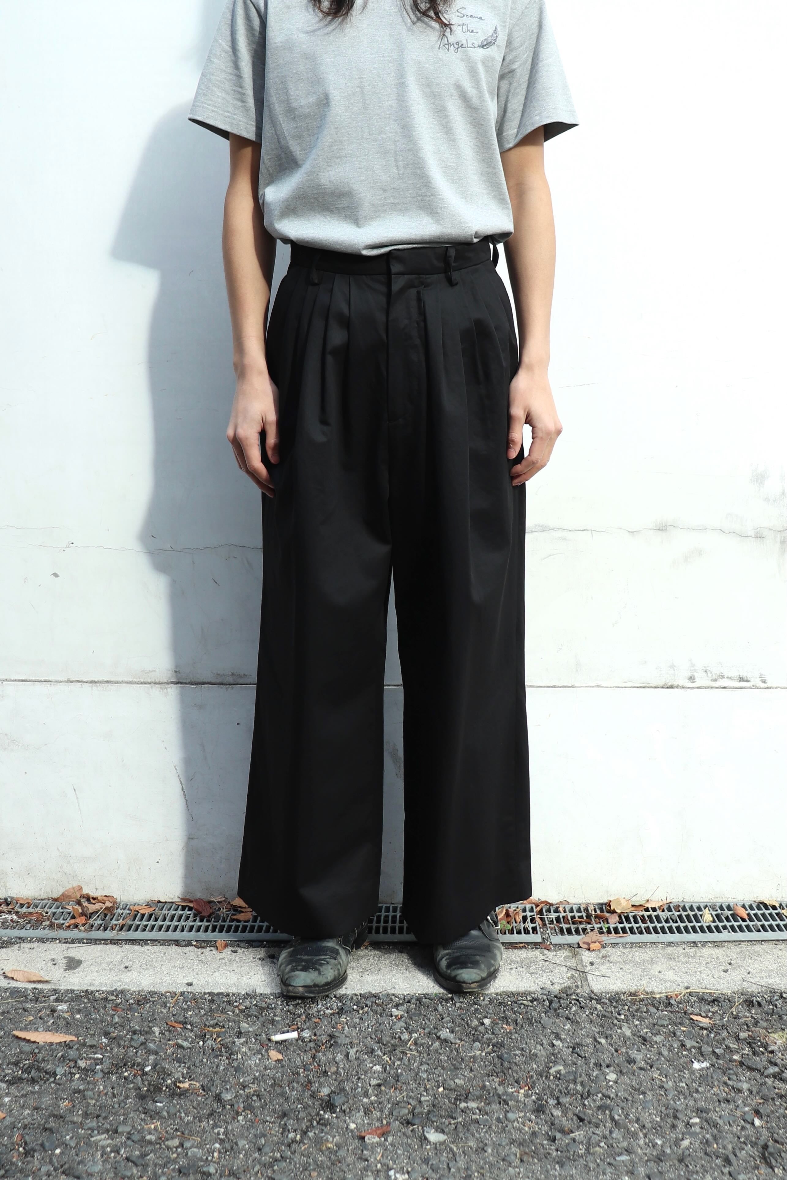 MASU(エムエーエスユー)の6 TUCK TROUSERS BLACKの通販｜PALETTE art