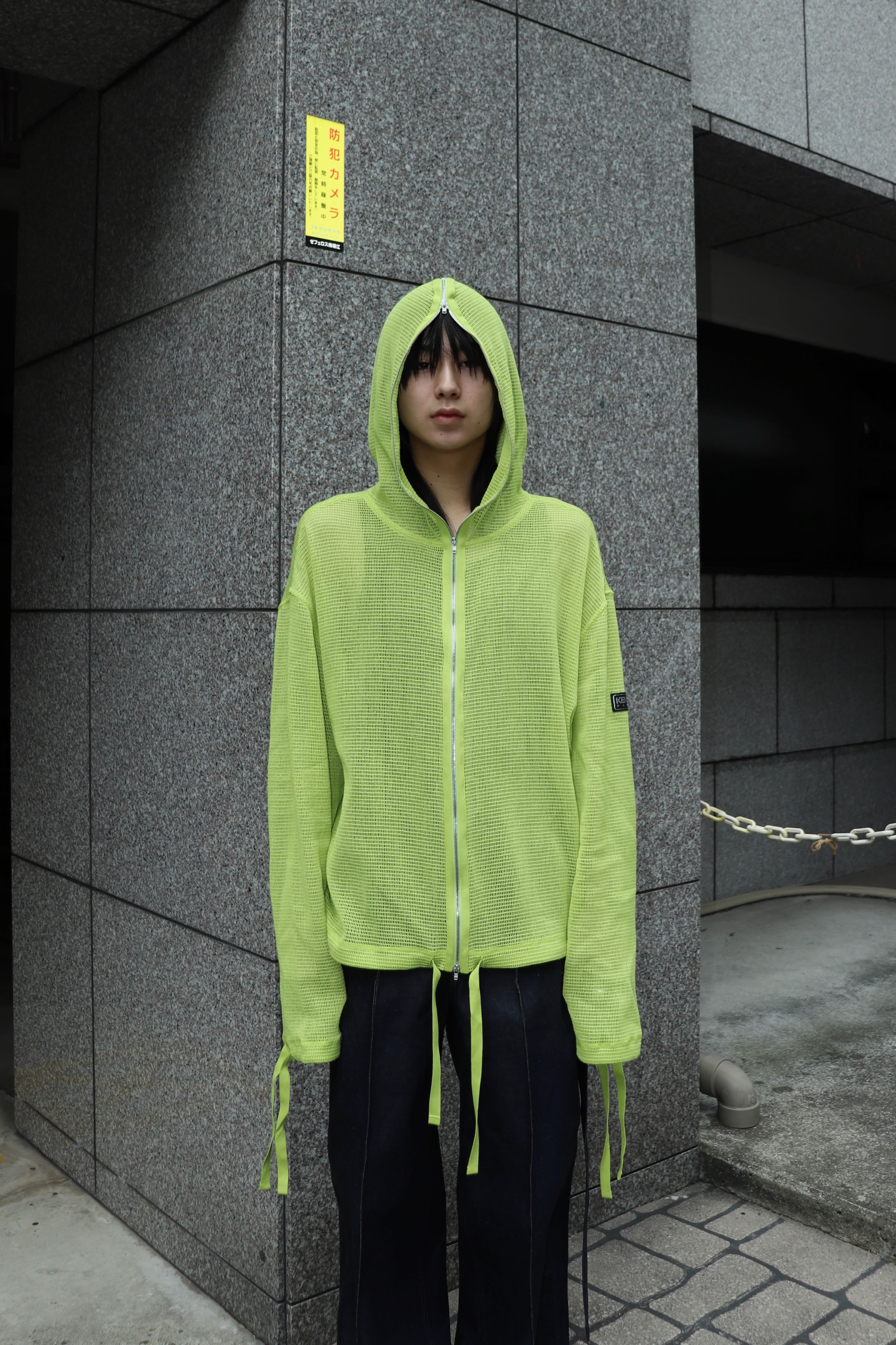 KENZO(ケンゾー)のOVERSIZE MESH FULL ZIP HOODIE ABSINTHEの通販