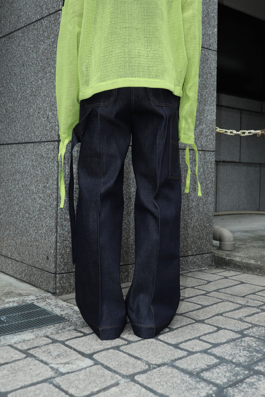 TOGA  Indigo denim painter pants