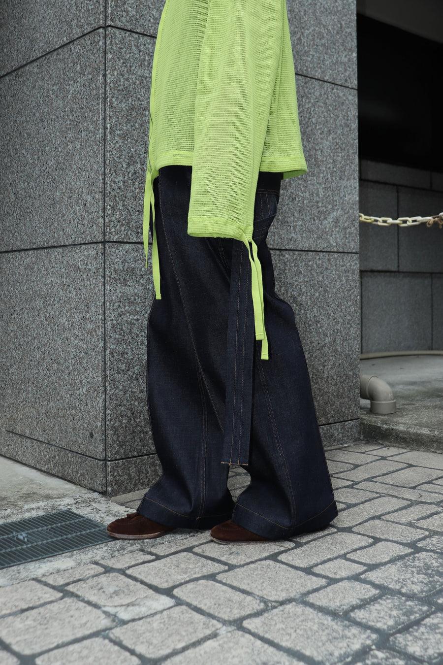 TOGA  Indigo denim painter pants