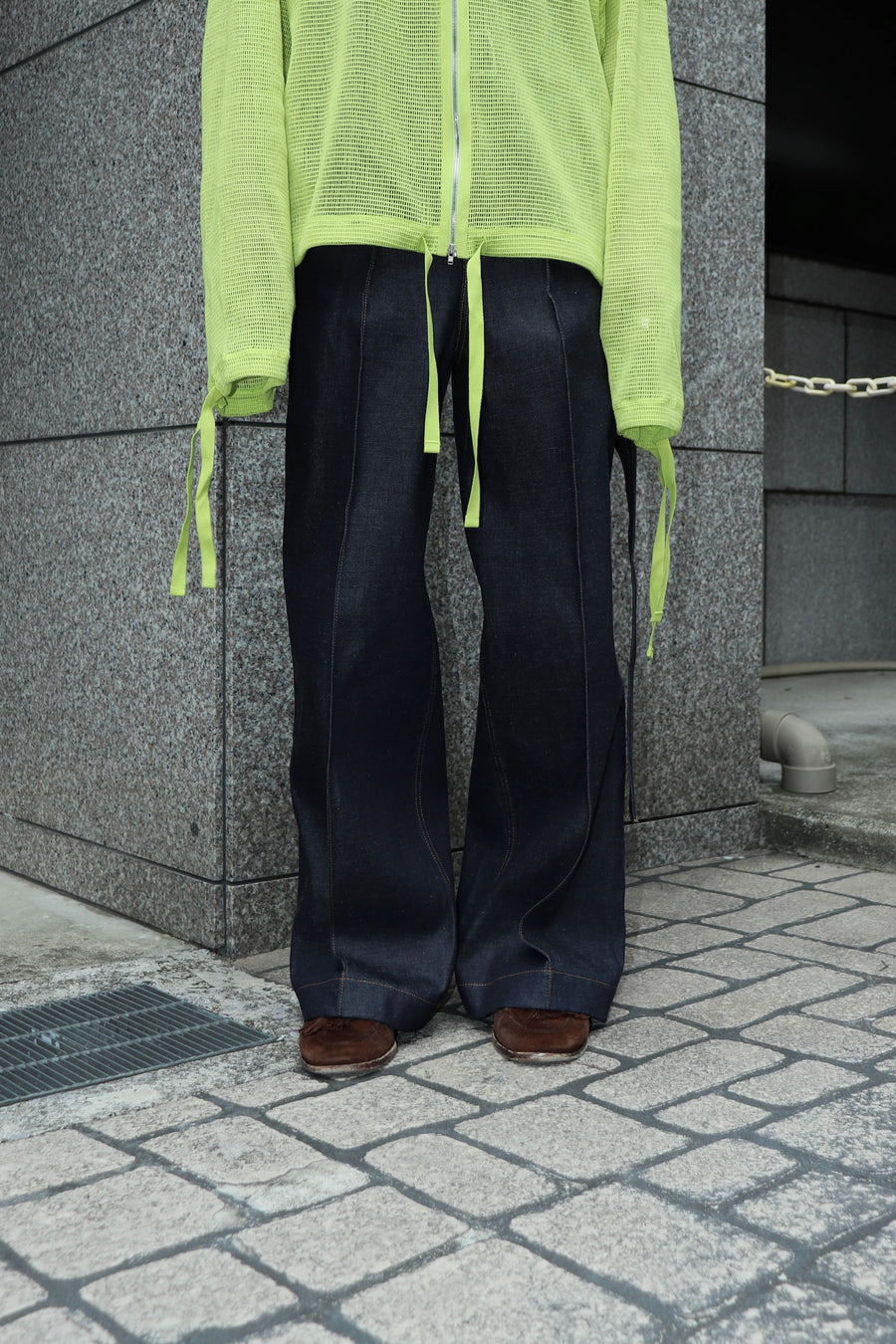 TOGA  Indigo denim painter pants