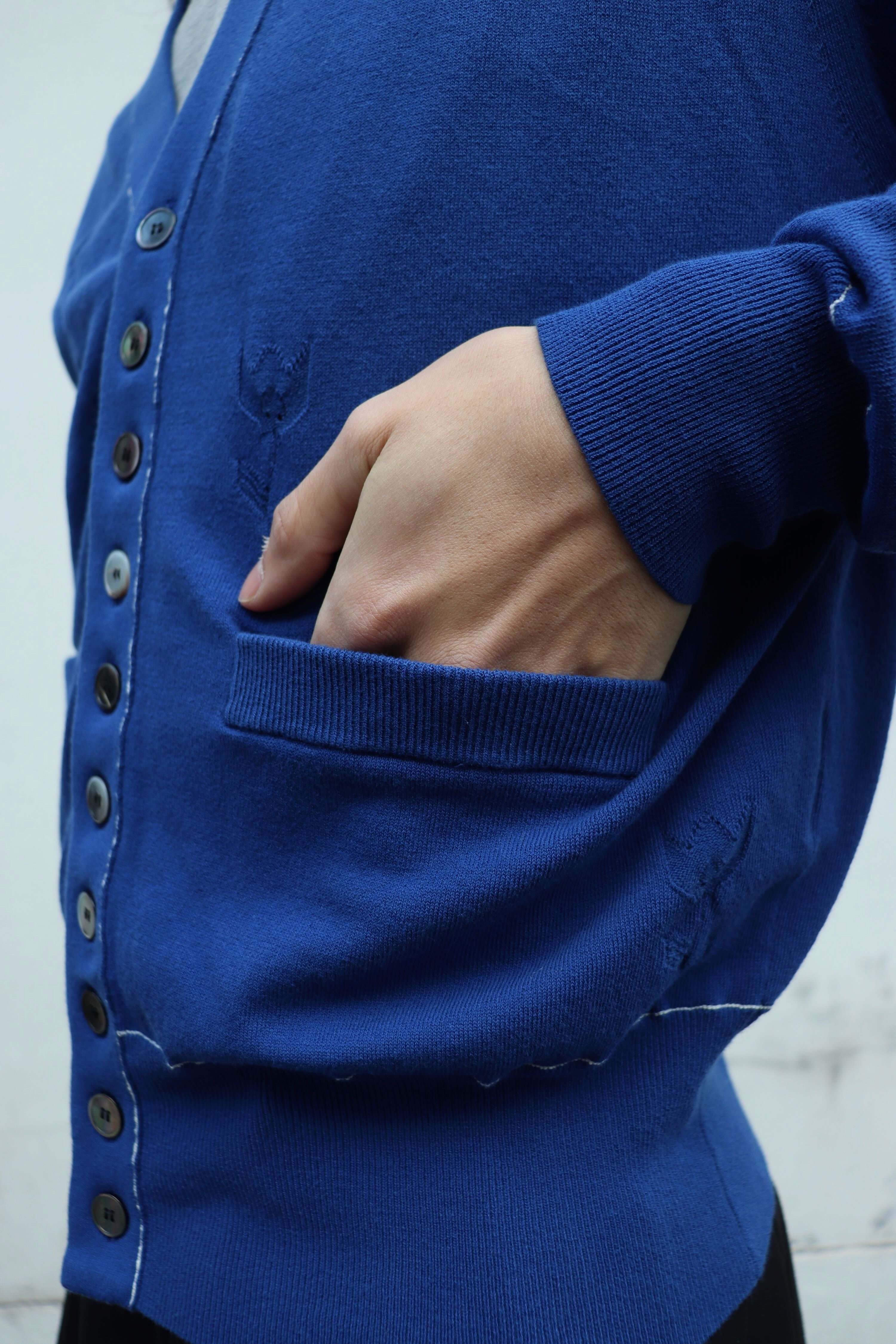 MASU(エムエーエスユー)のMB 10 BUTTONS CARDIGAN BLUEの通販｜PALETTE