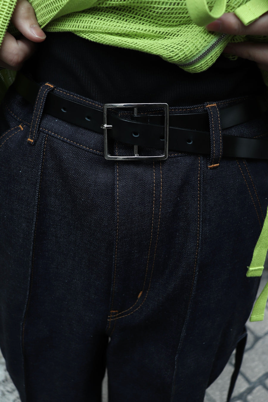 TOGA  Indigo denim painter pants