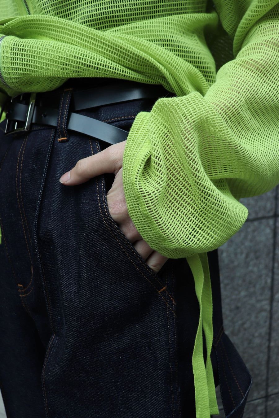 TOGA  Indigo denim painter pants